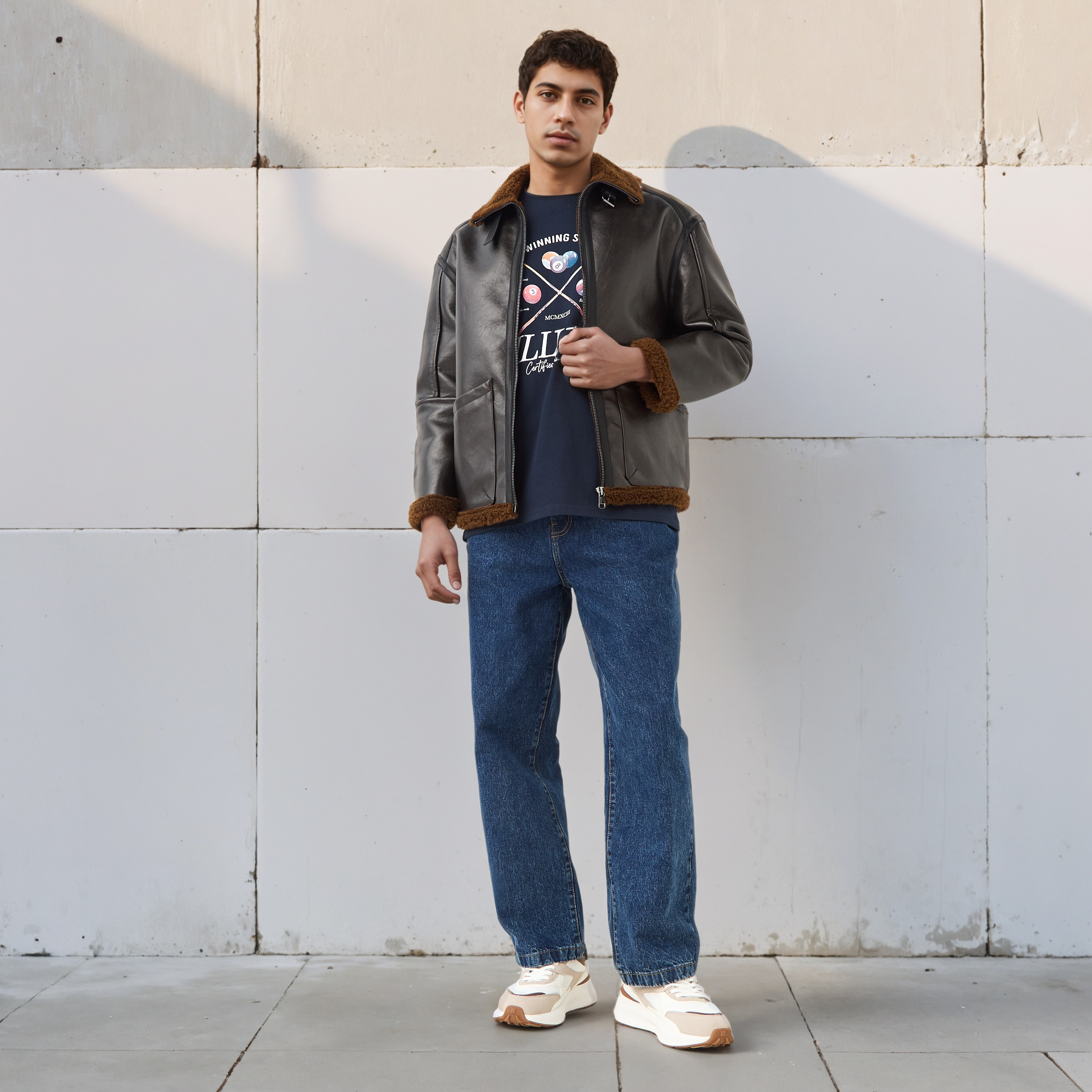 Lee Cooper Men Regular Fit Faux Fur Lined Suede Jacket-men-clothing-jacketsandblazers-jackets-image-2
