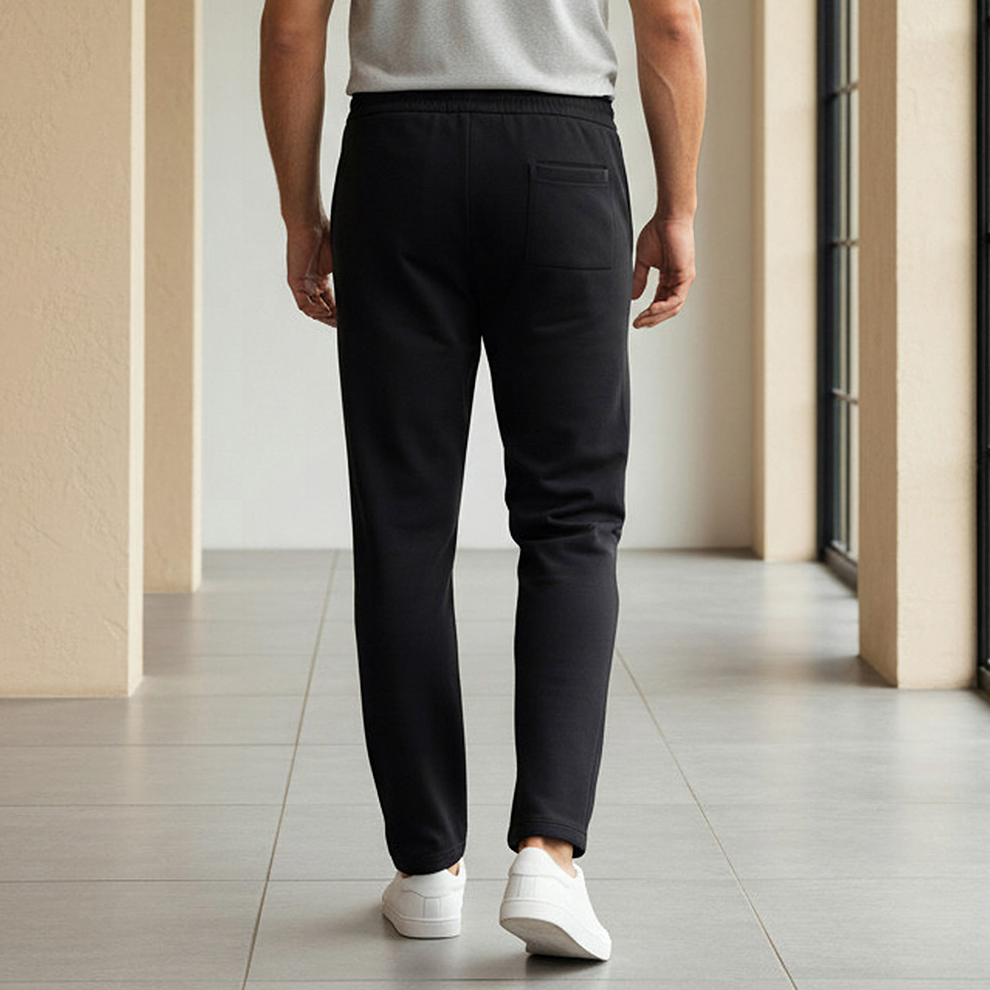Lee Cooper Men Relaxed Fit Cotton Trousers-men-clothing-bottoms-joggers-image-3