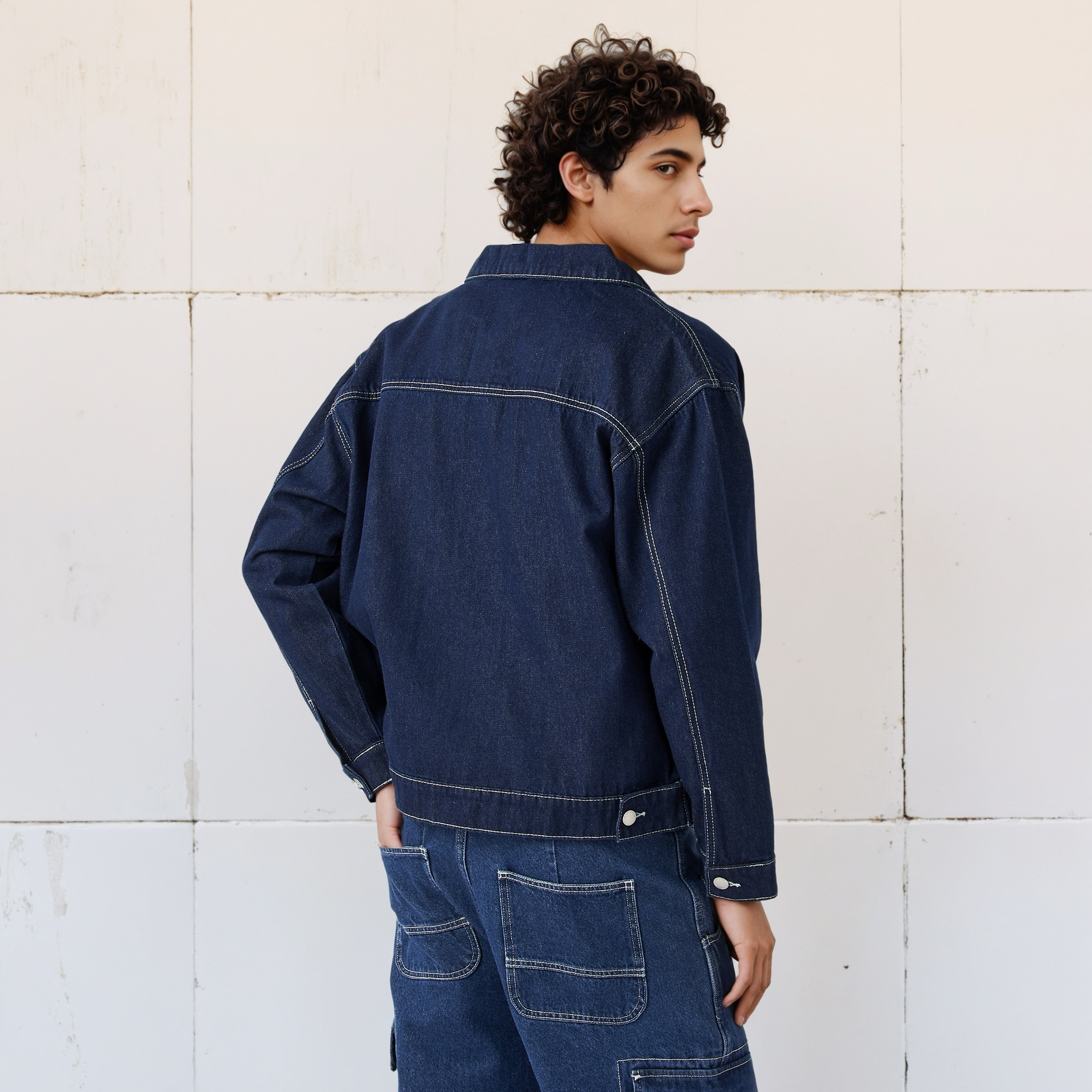 Lee Cooper Zip Through Trucker Jacket-men-clothing-jacketsandblazers-jackets-image-3