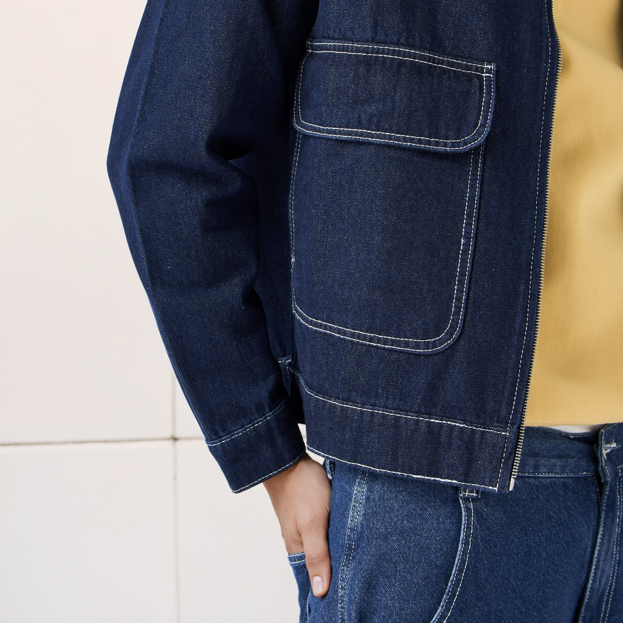 Lee Cooper Zip Through Trucker Jacket-men-clothing-jacketsandblazers-jackets-image-5
