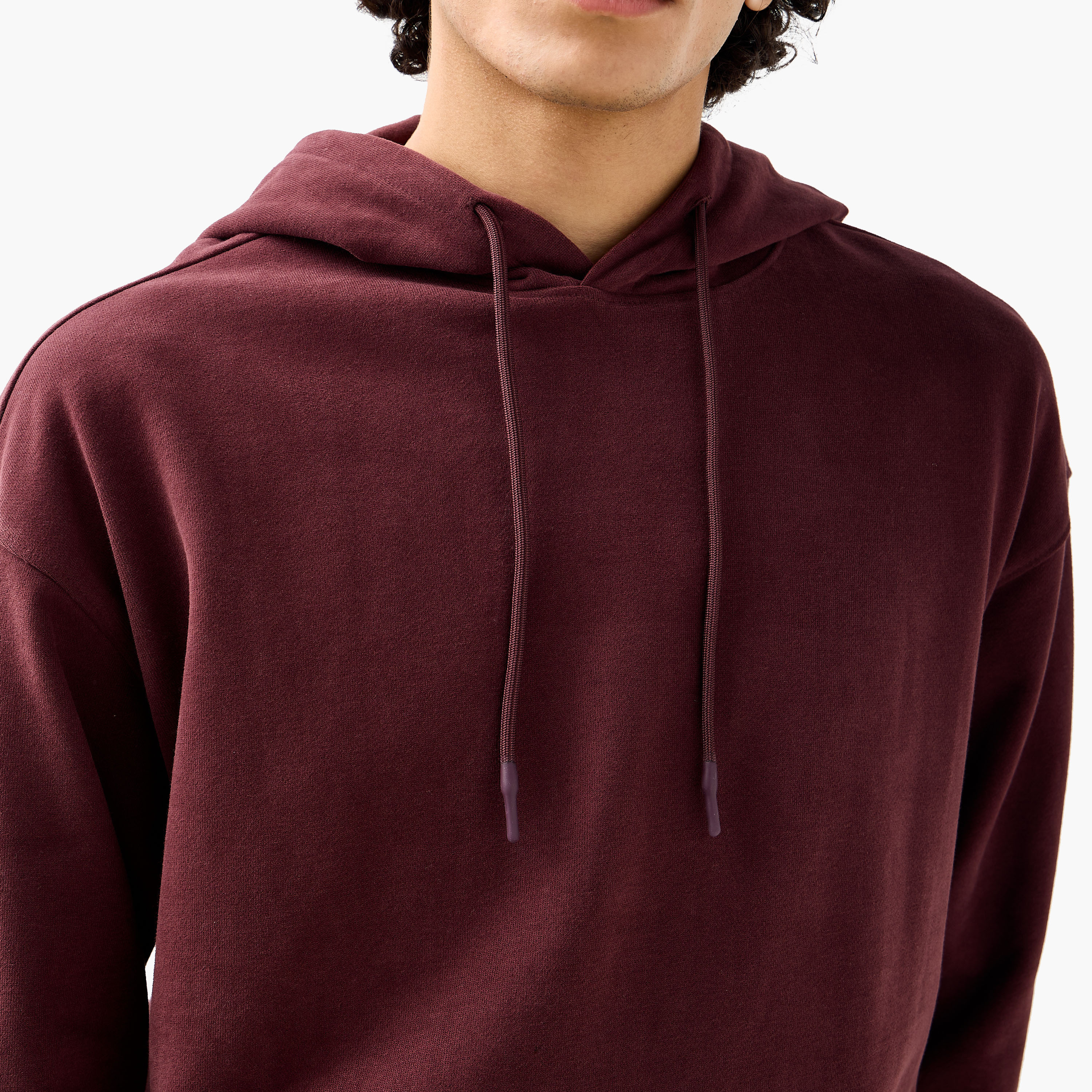 Lee Cooper Men Kangaroo Pocket Cotton Hooded Sweatshirt-men-winterwear-hoodiesandsweatshirts-image-3