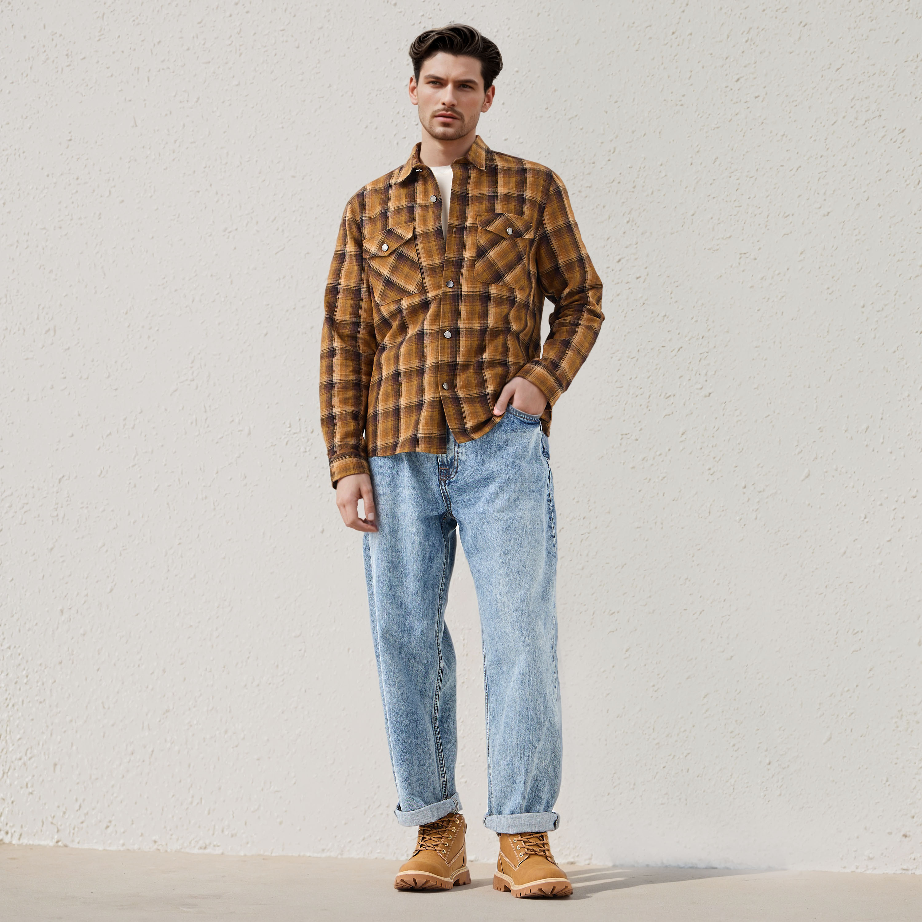 قميص كاروهات من لي كوبر-men-clothing-shirts-image-2
