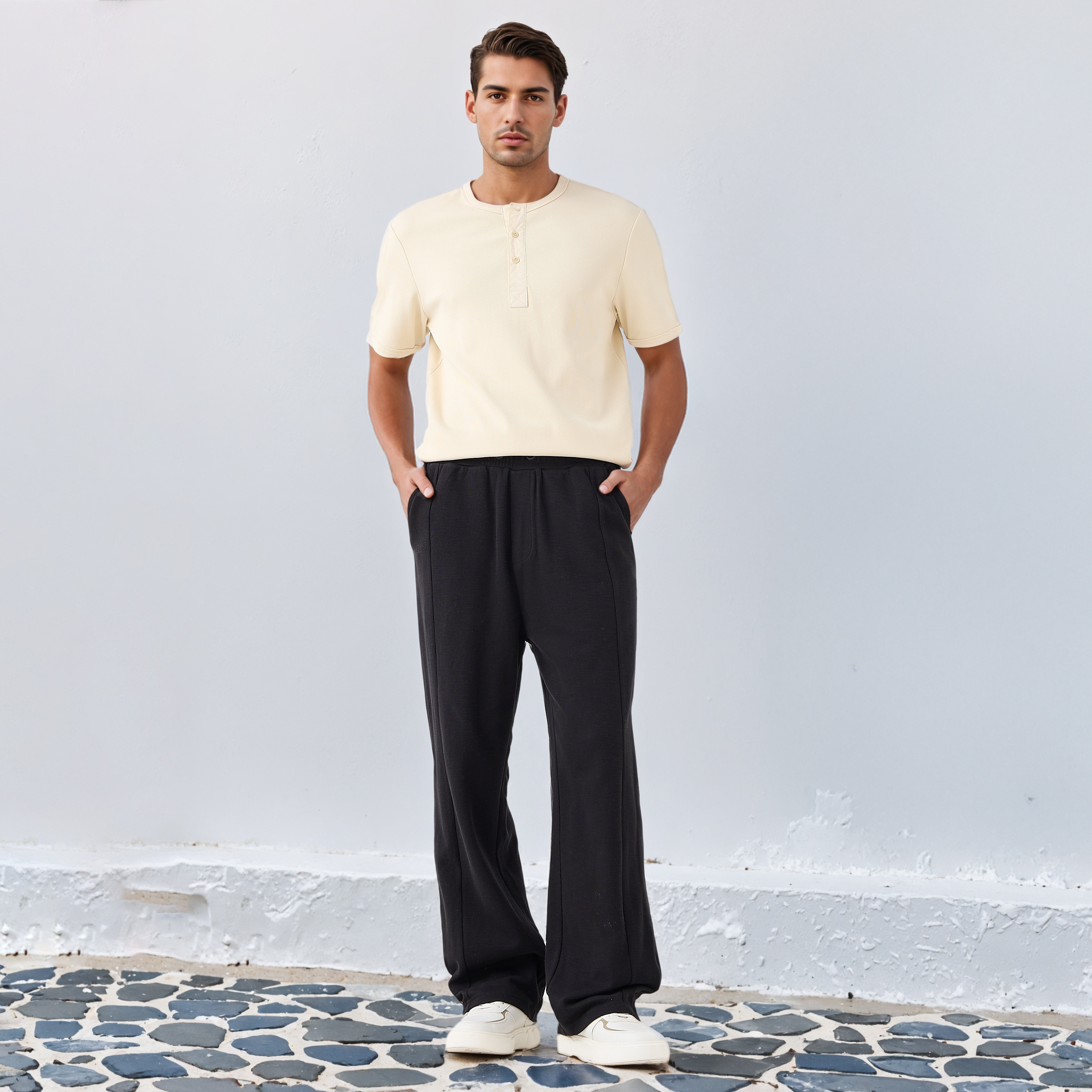 Lee Cooper Men Straight Fit Cotton Pants-men-clothing-bottoms-joggers-image-2