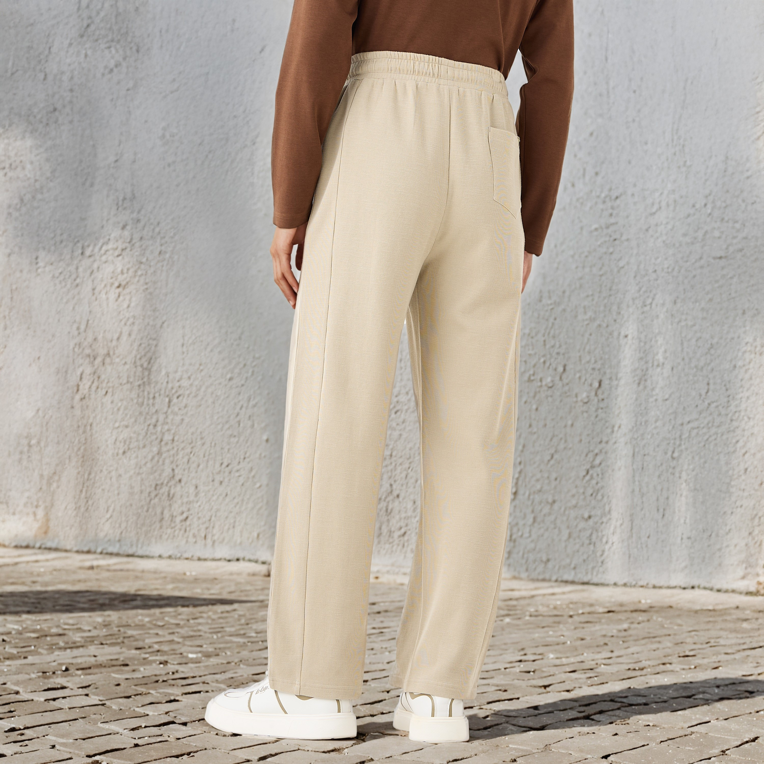 بنطلون رجالي قطن بقصة مستقيمة من لي كوبر-men-clothing-bottoms-joggers-image-8