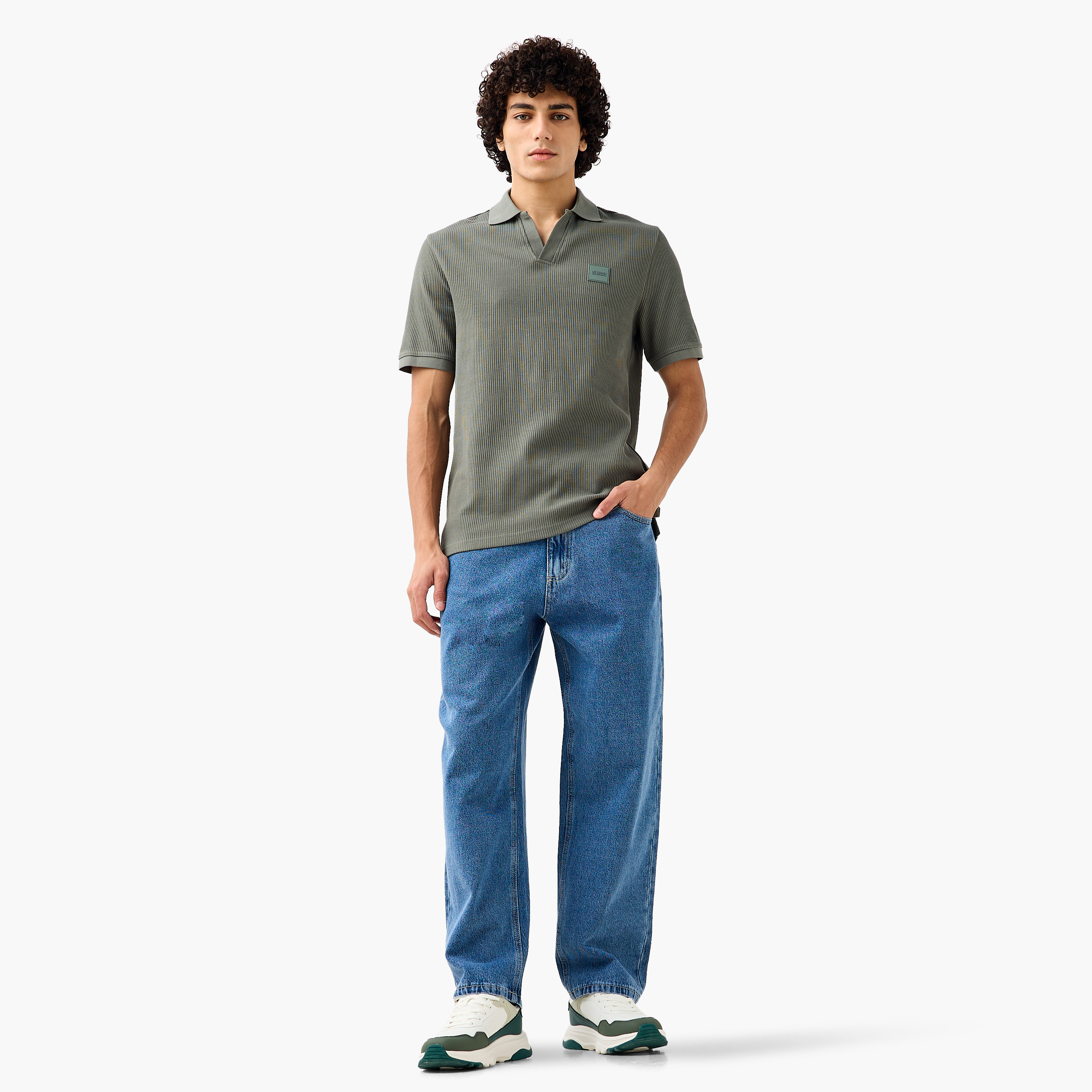 Lee Cooper Men Baggy Fit Mid-Rise Jeans-men-clothing-bottoms-jeans-image-2