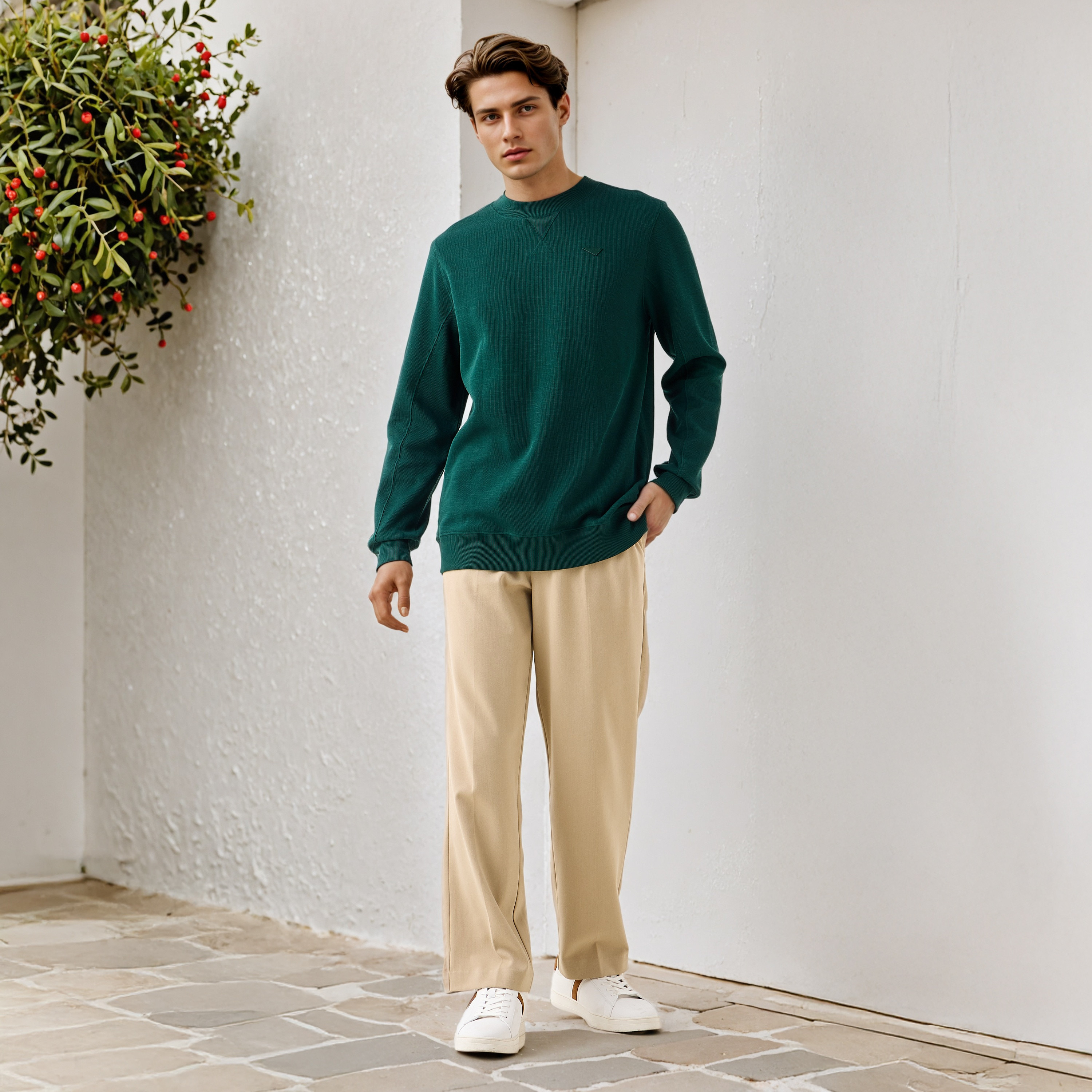 سويت شيرت بارز الملمس من لي كوبر-men-winterwear-hoodiesandsweatshirts-image-12