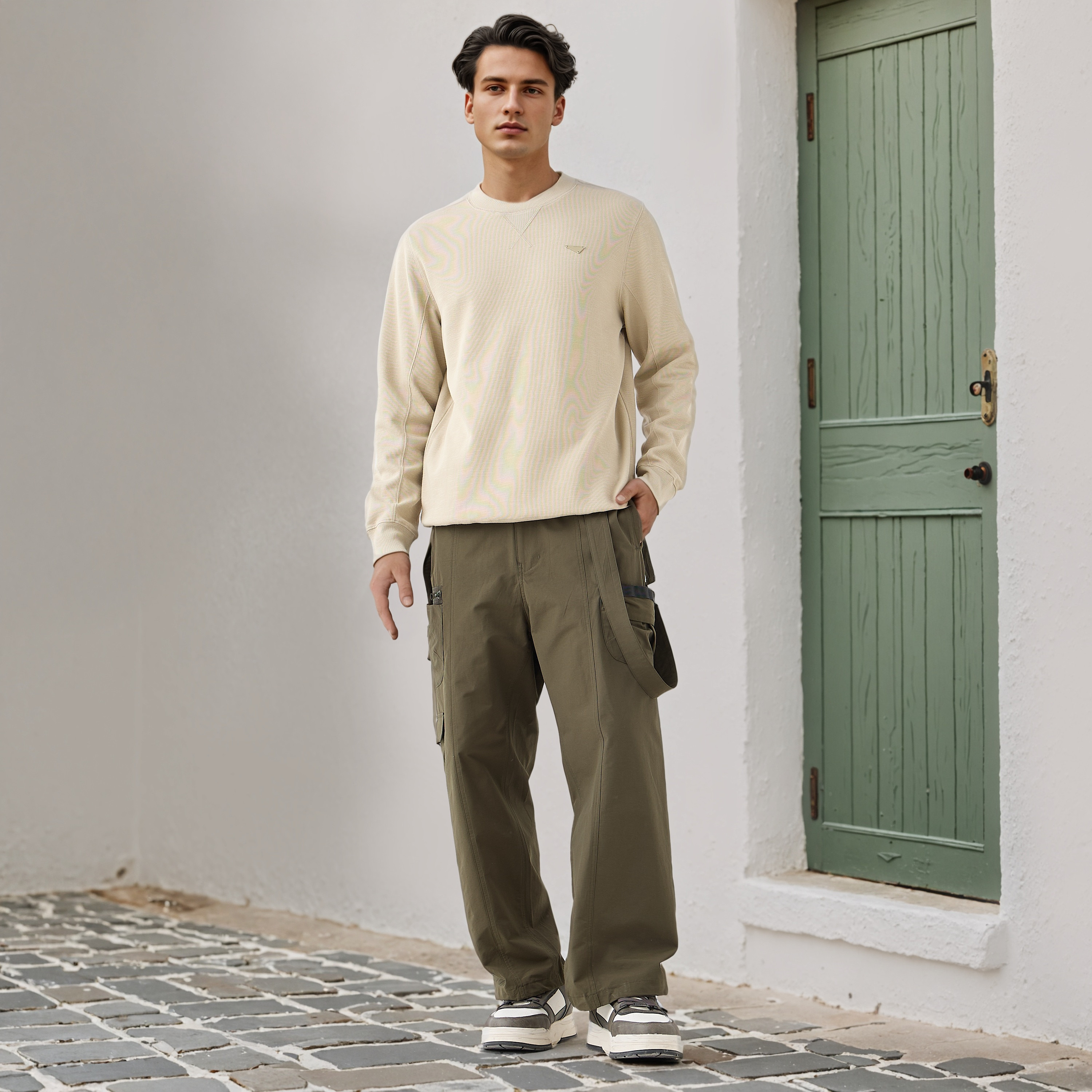Lee Cooper Textured Sweatshirt-men-winterwear-hoodiesandsweatshirts-image-2