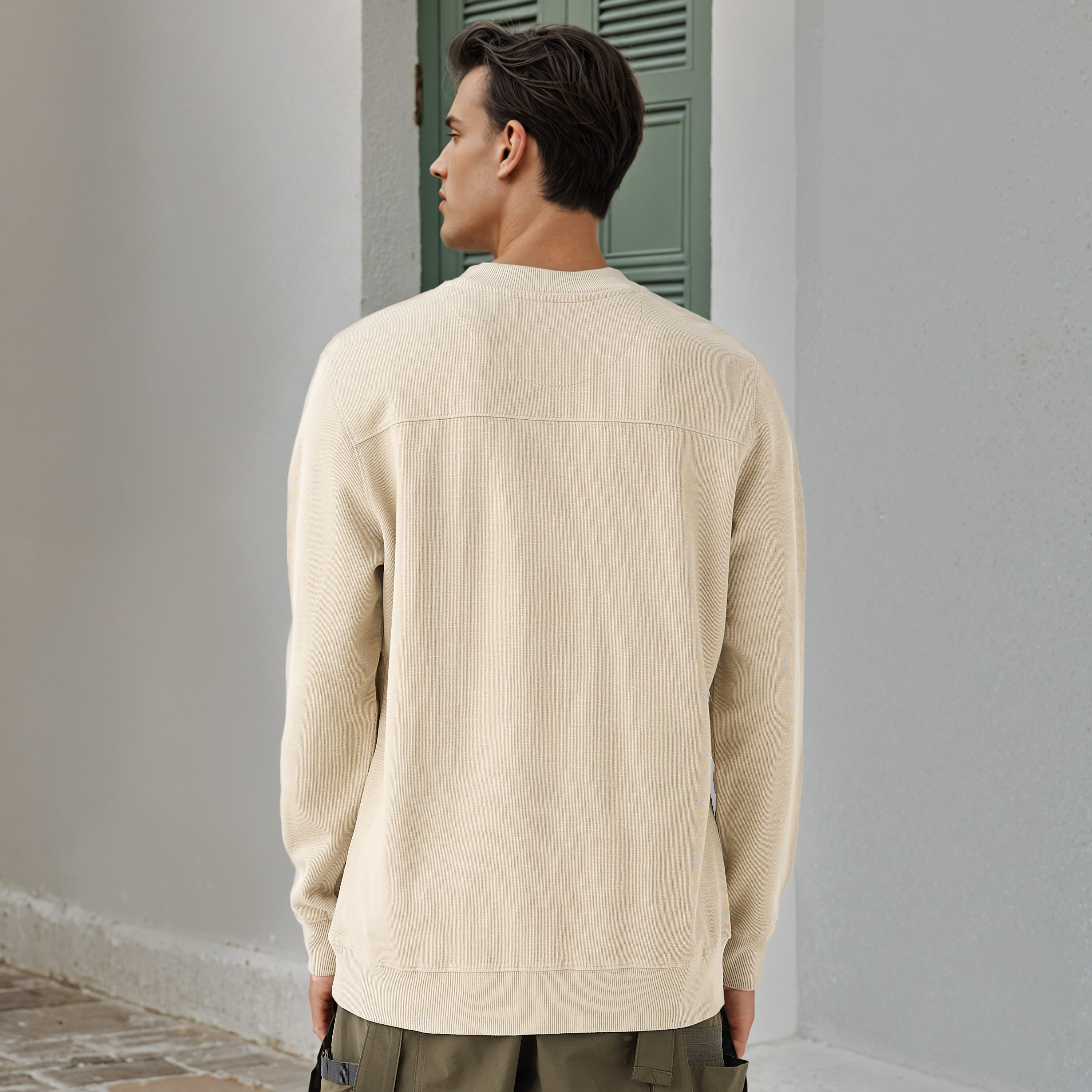 Lee Cooper Textured Sweatshirt-men-winterwear-hoodiesandsweatshirts-image-3