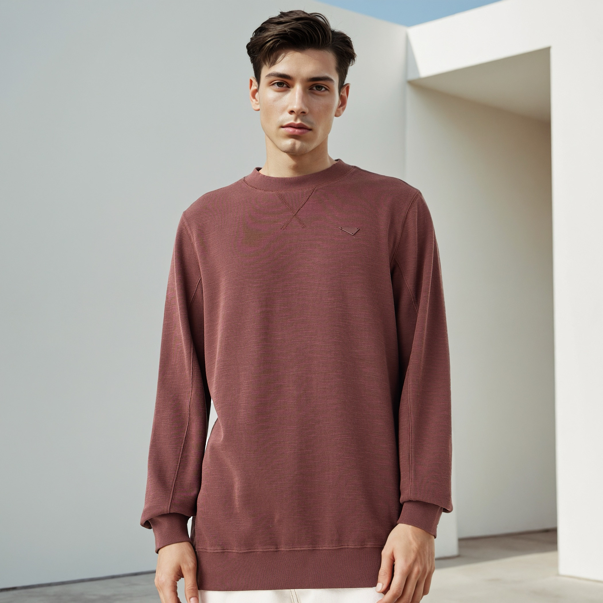 Lee Cooper Textured Sweatshirt-men-winterwear-hoodiesandsweatshirts-image-1
