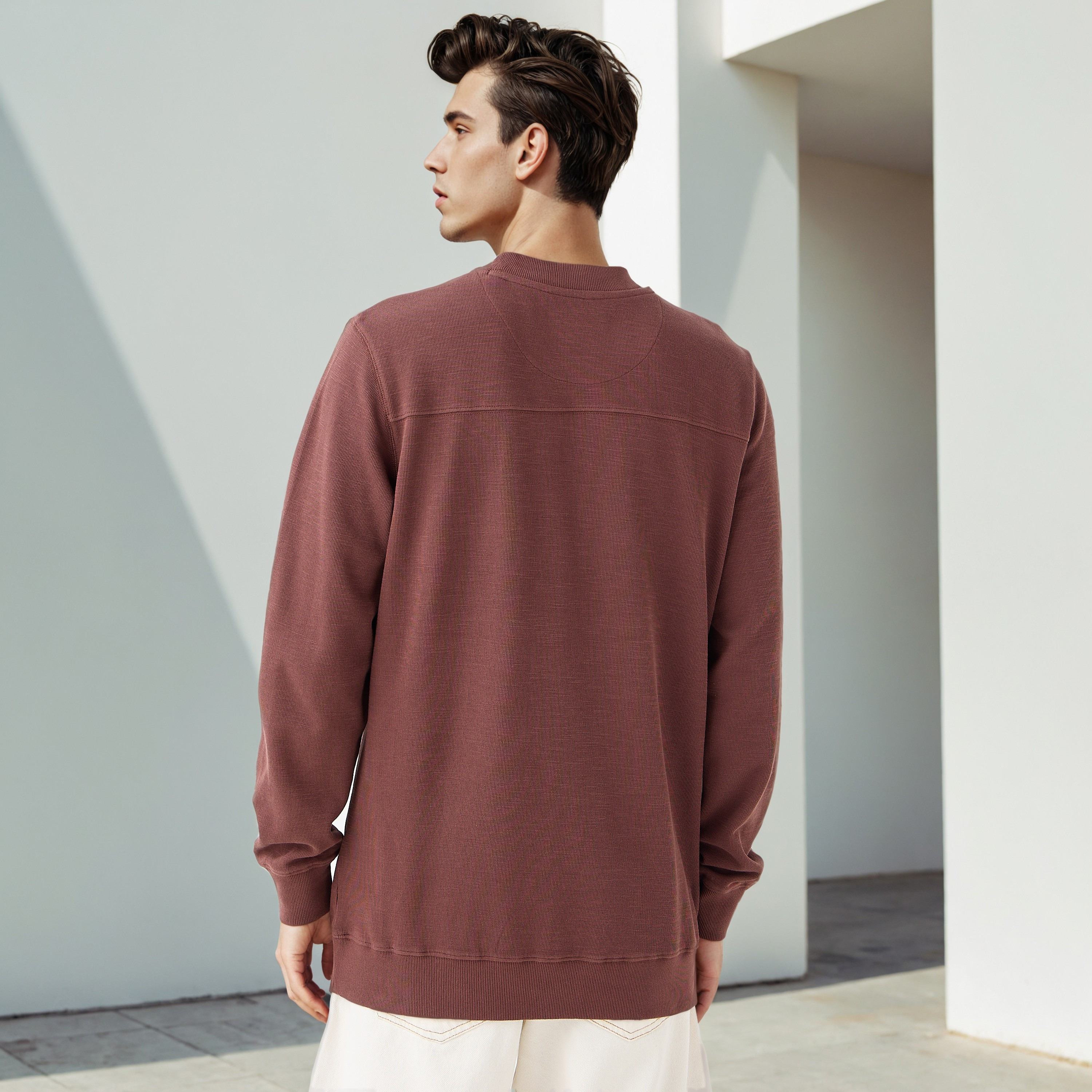 Lee Cooper Textured Sweatshirt-men-winterwear-hoodiesandsweatshirts-image-3