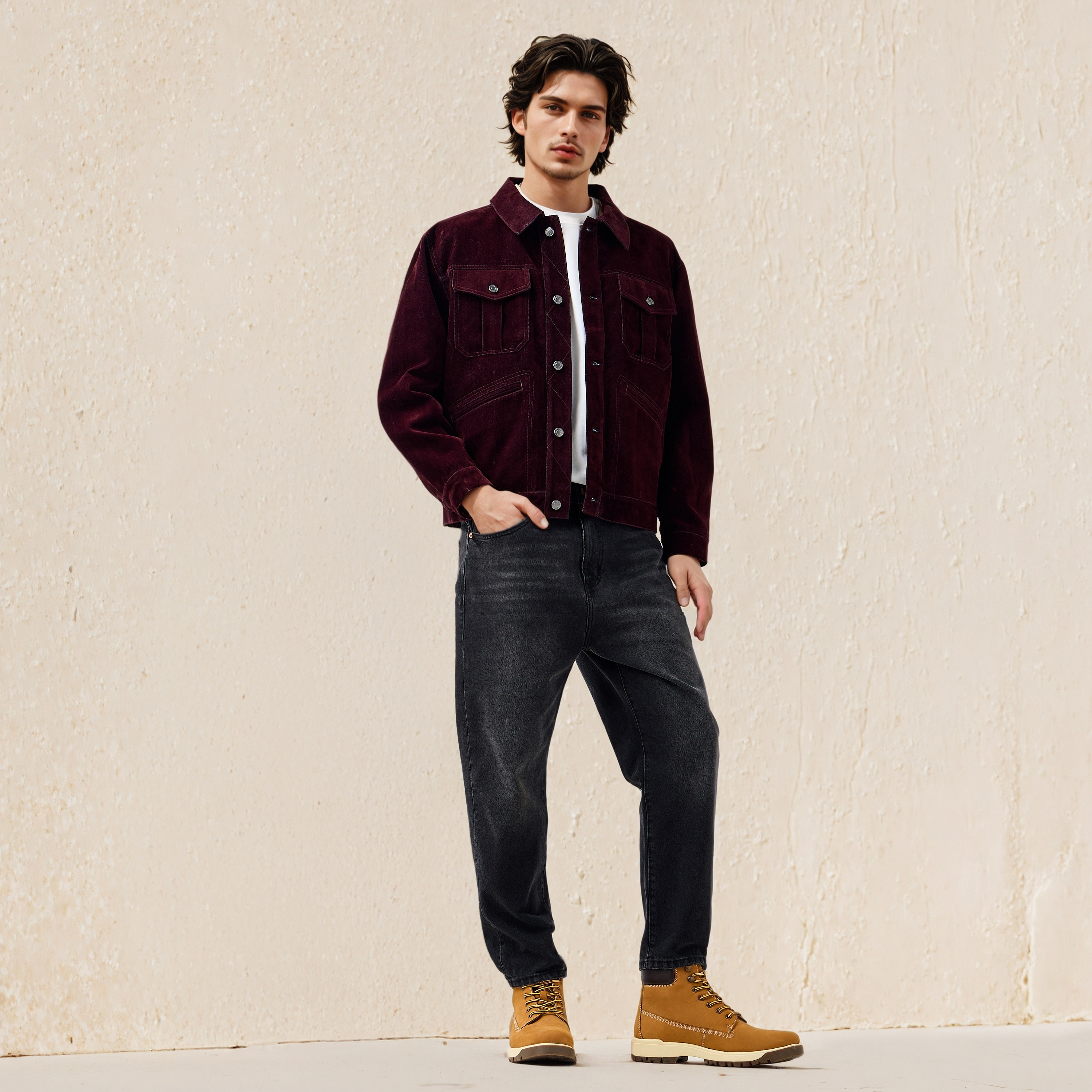 Lee Cooper Men Regular Fit Trucker Jacket-men-clothing-jacketsandblazers-jackets-image-2