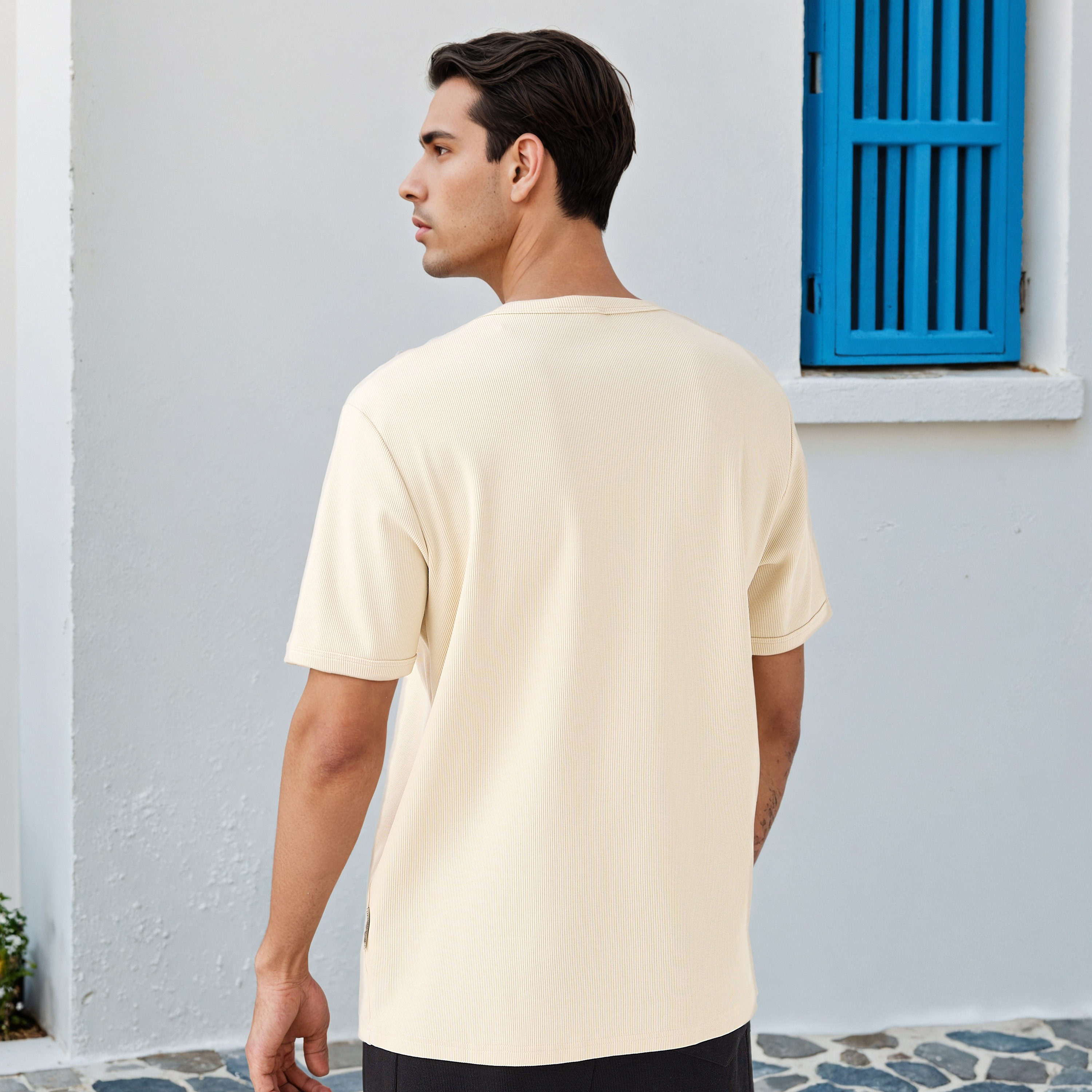 Lee Cooper Ribbed Henley Neck T-shirt-men-clothing-tshirtsandpolos-tshirts-image-3