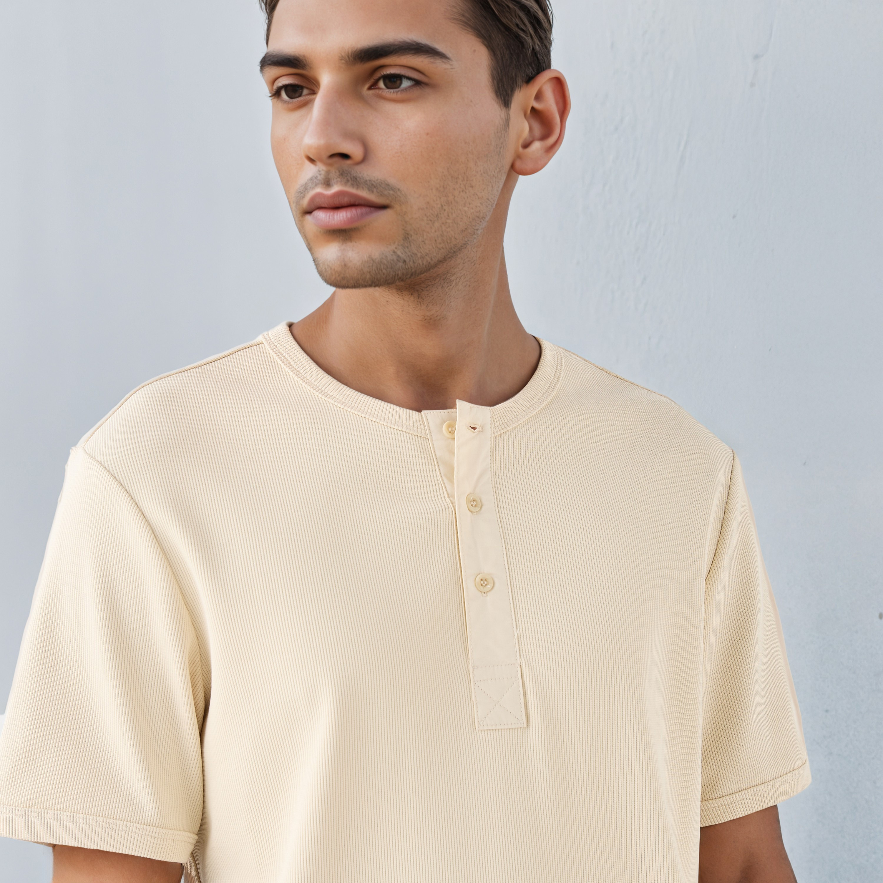 Lee Cooper Ribbed Henley Neck T-shirt-men-clothing-tshirtsandpolos-tshirts-image-4