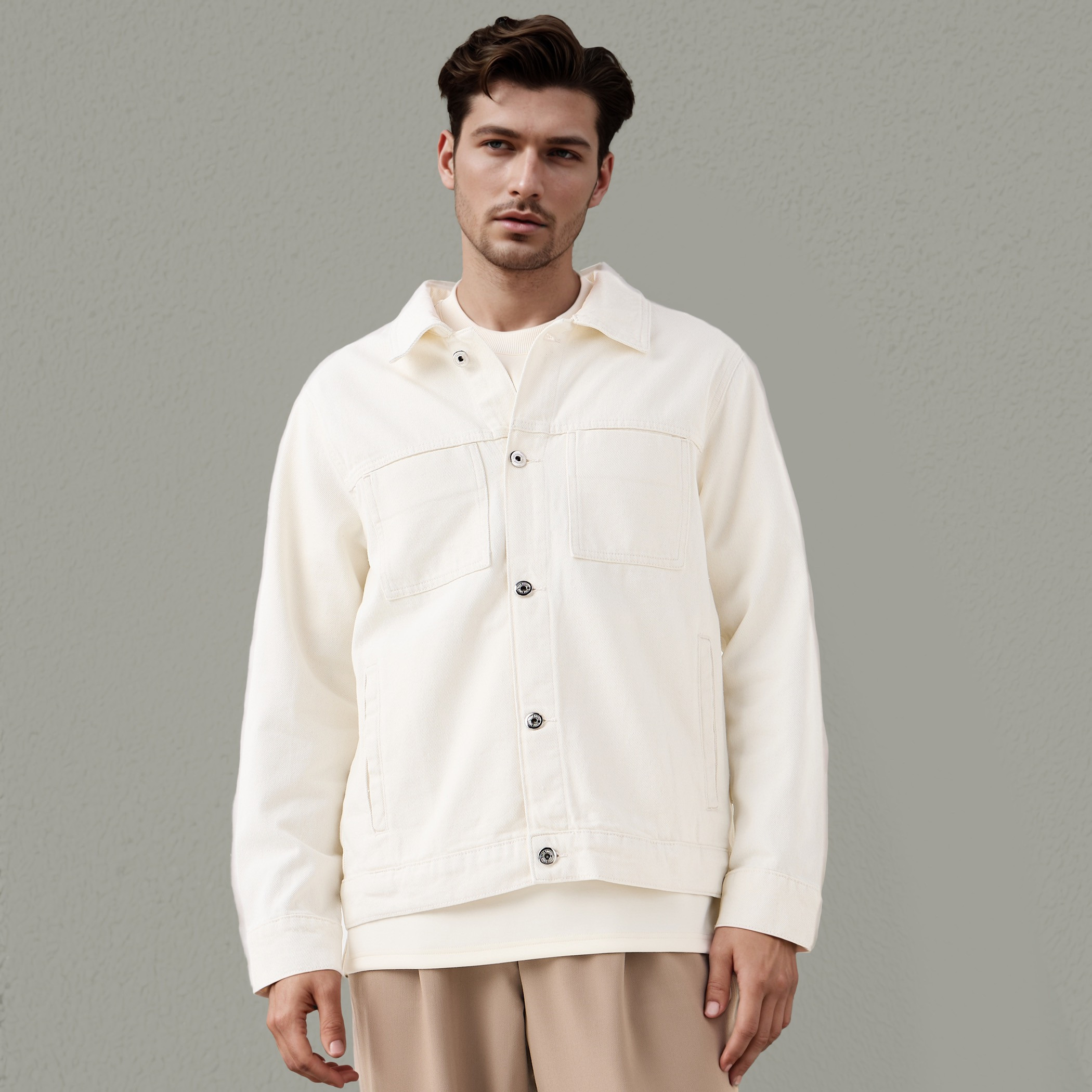 Lee Cooper Button Through Denim Shacket-men-clothing-jacketsandblazers-jackets-image-1