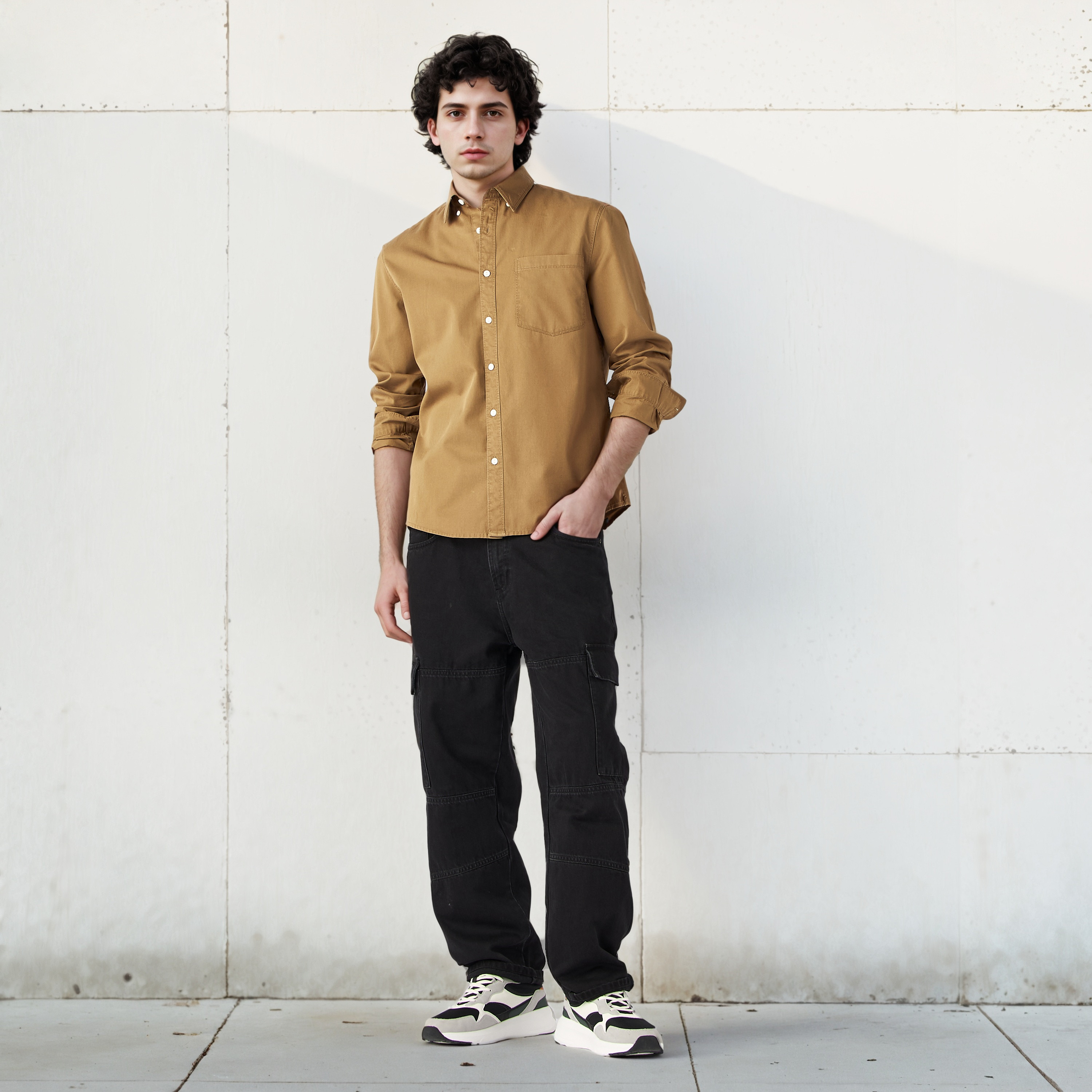 قميص بقصة عادية من لي كوبر-men-clothing-shirts-image-2