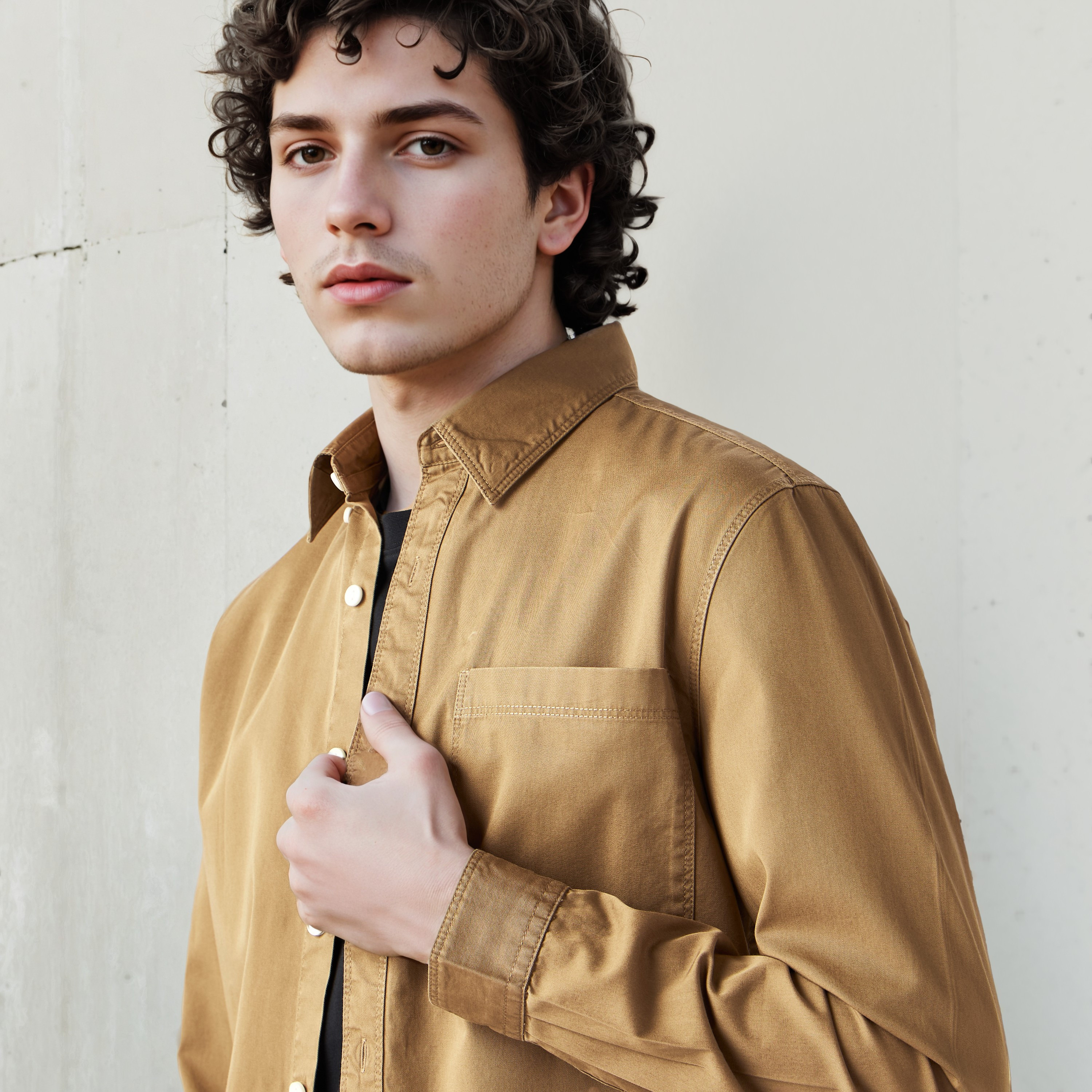 قميص بقصة عادية من لي كوبر-men-clothing-shirts-image-5