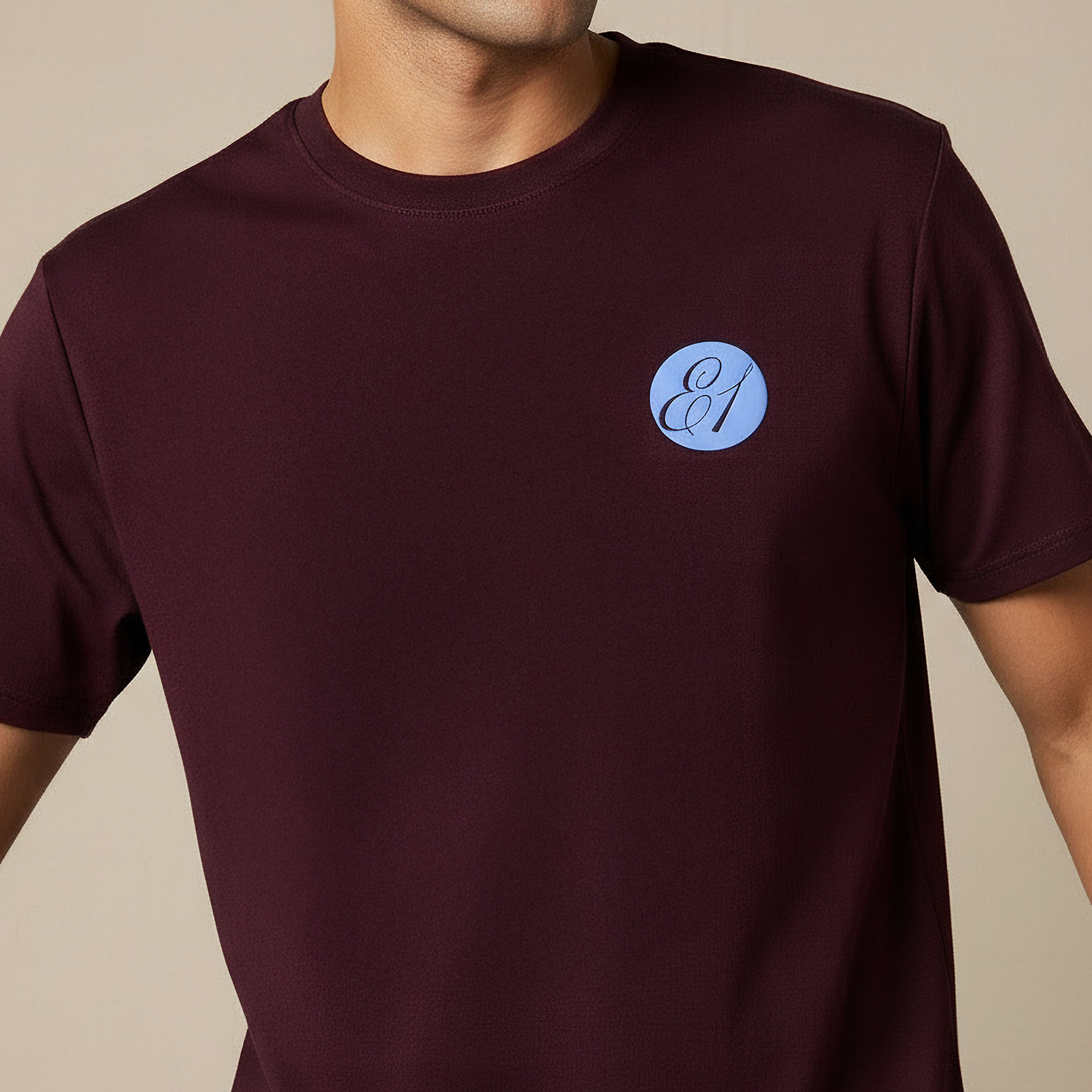 تيشيرت بقصّة عادية وياقة ضيقة وأكمام قصيرة وطبعات شعار للرجال من لي كوبر-men-clothing-tshirtsandpolos-tshirts-image-4