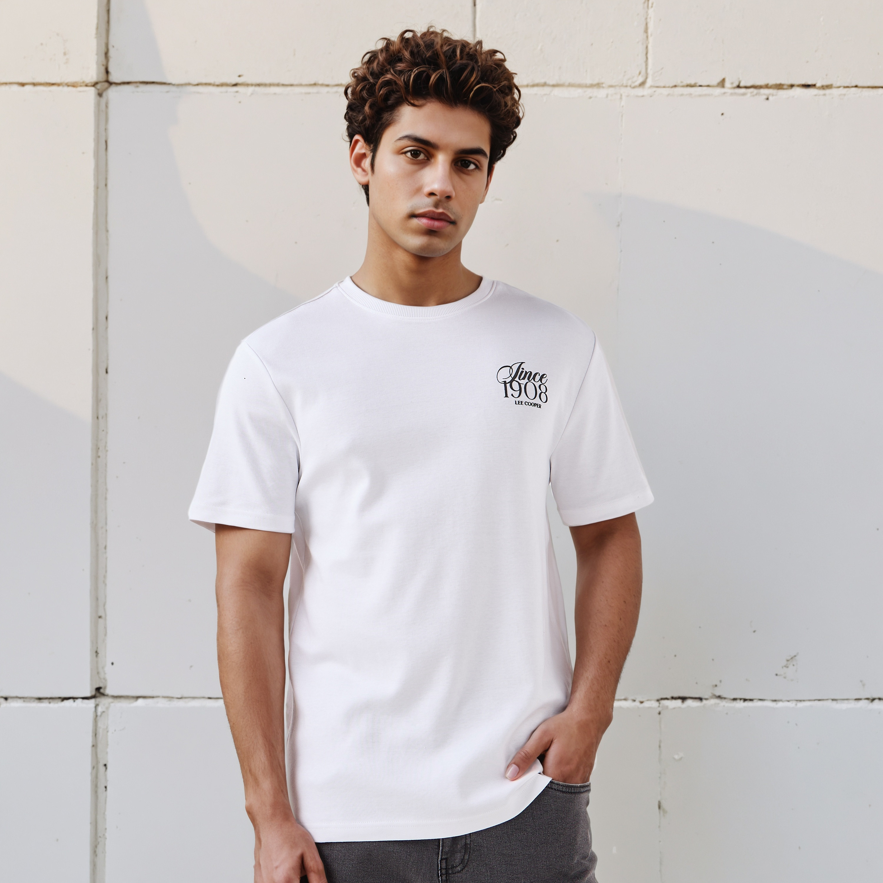 Lee Cooper Men Regular Fit Crew Neck Short Sleeves Logo Print T-shirt-men-clothing-tshirtsandpolos-tshirts-image-3