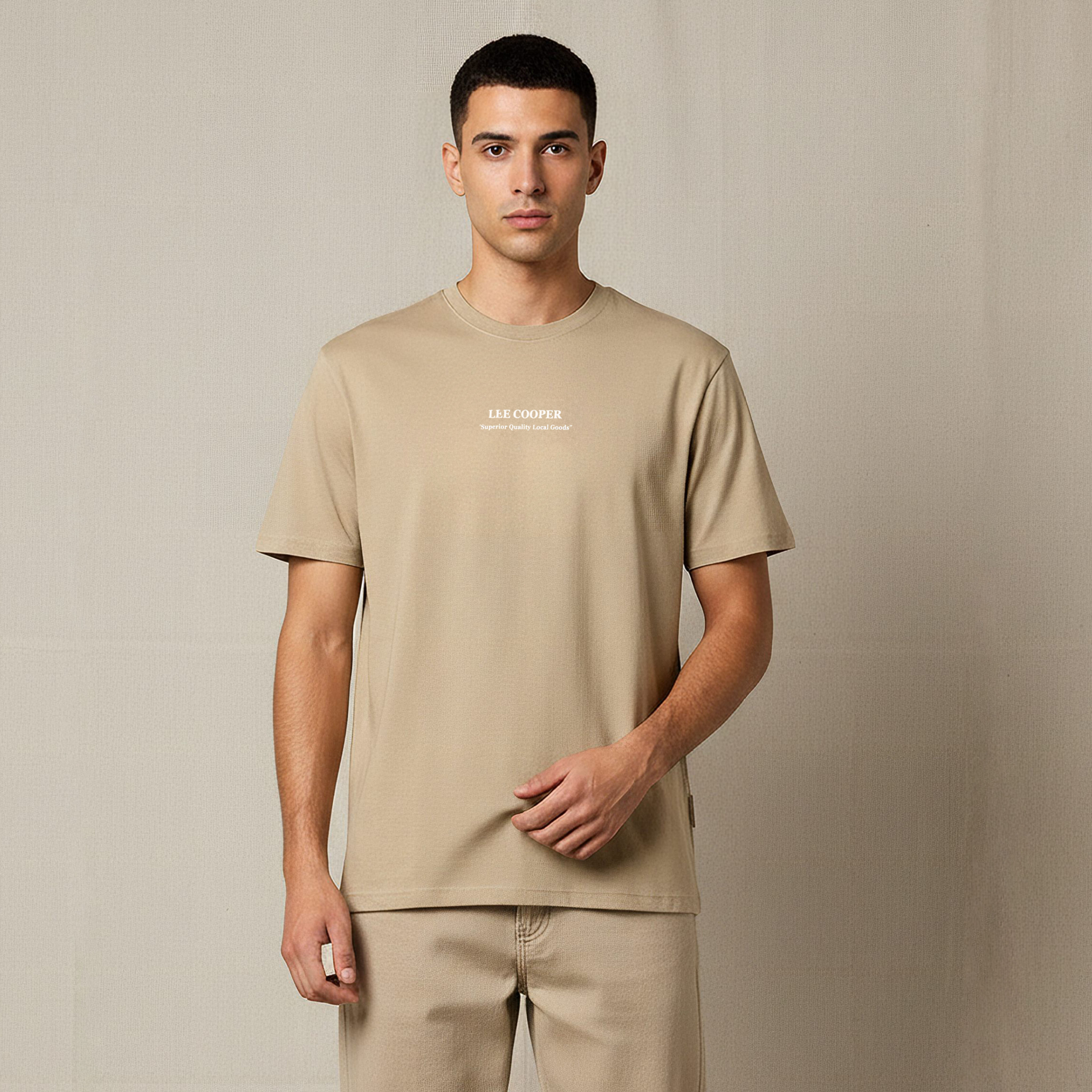 Lee Cooper Men Regular Fit Crew Neck Short Sleeves Logo Print T-shirt-men-clothing-tshirtsandpolos-tshirts-image-1