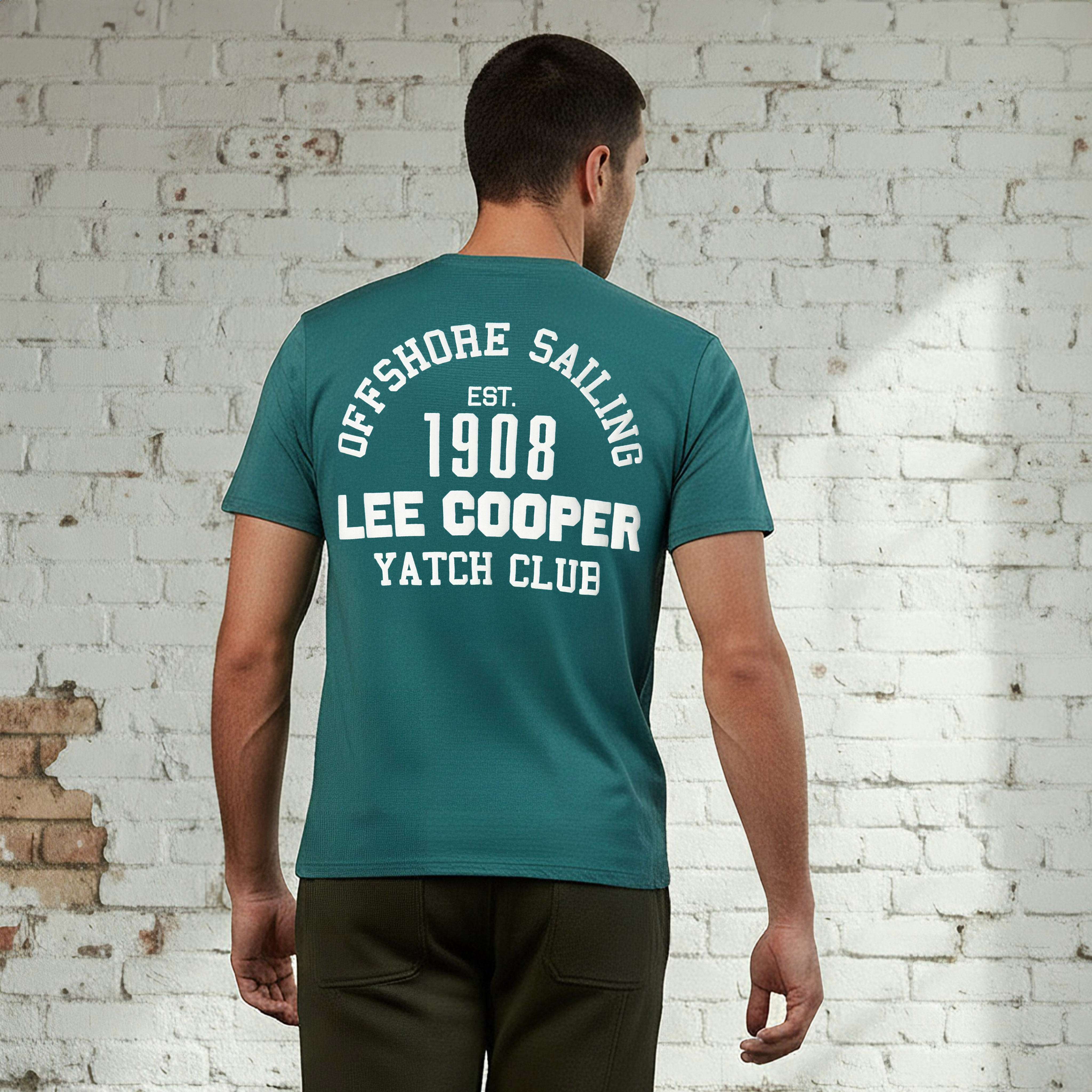 تيشيرت بطبعات جرافيك وقصة عادية وياقة ضيقة وأكمام قصيرة للرجال من لي كوبر-men-clothing-tshirtsandpolos-tshirts-image-3