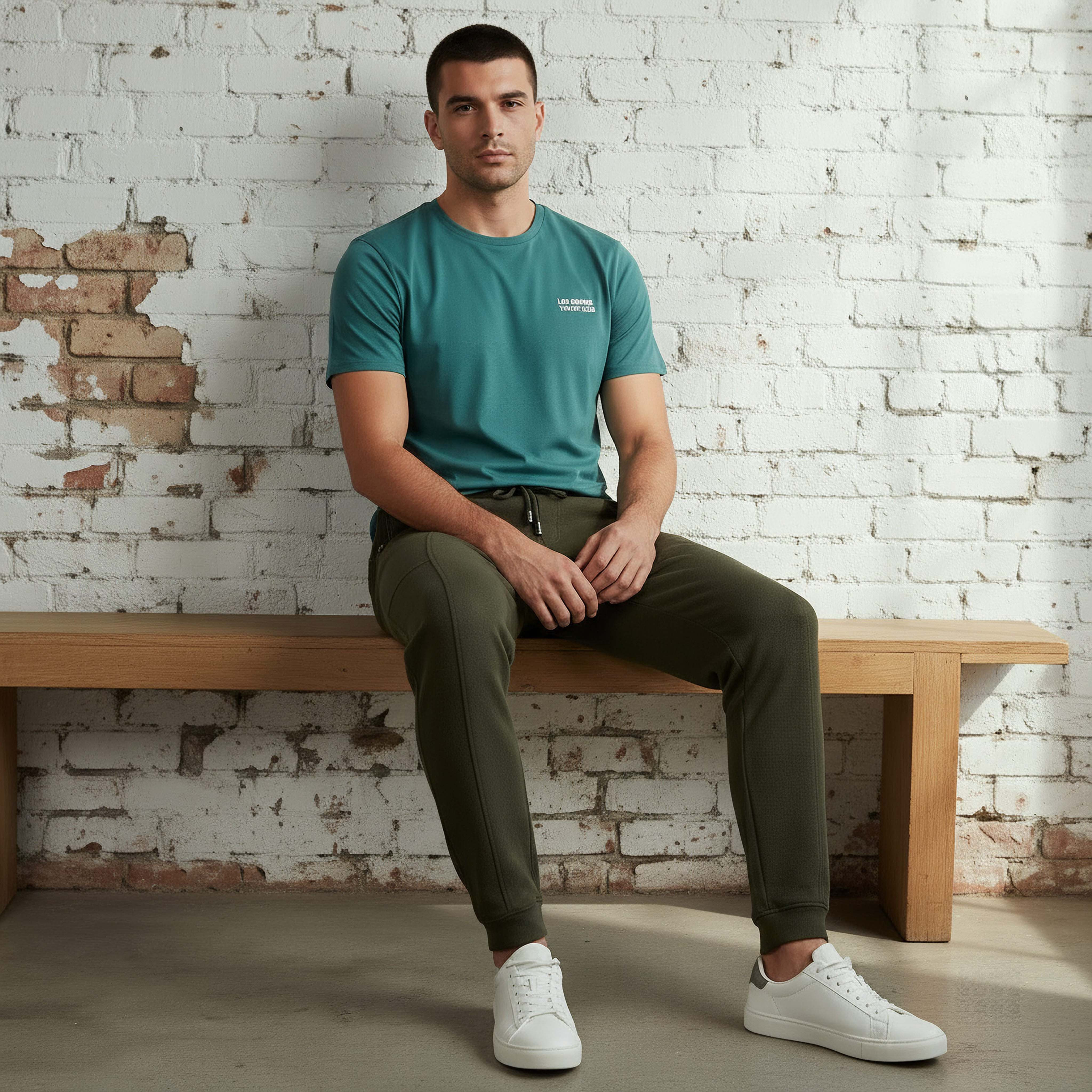 تيشيرت بطبعات جرافيك وقصة عادية وياقة ضيقة وأكمام قصيرة للرجال من لي كوبر-men-clothing-tshirtsandpolos-tshirts-image-5