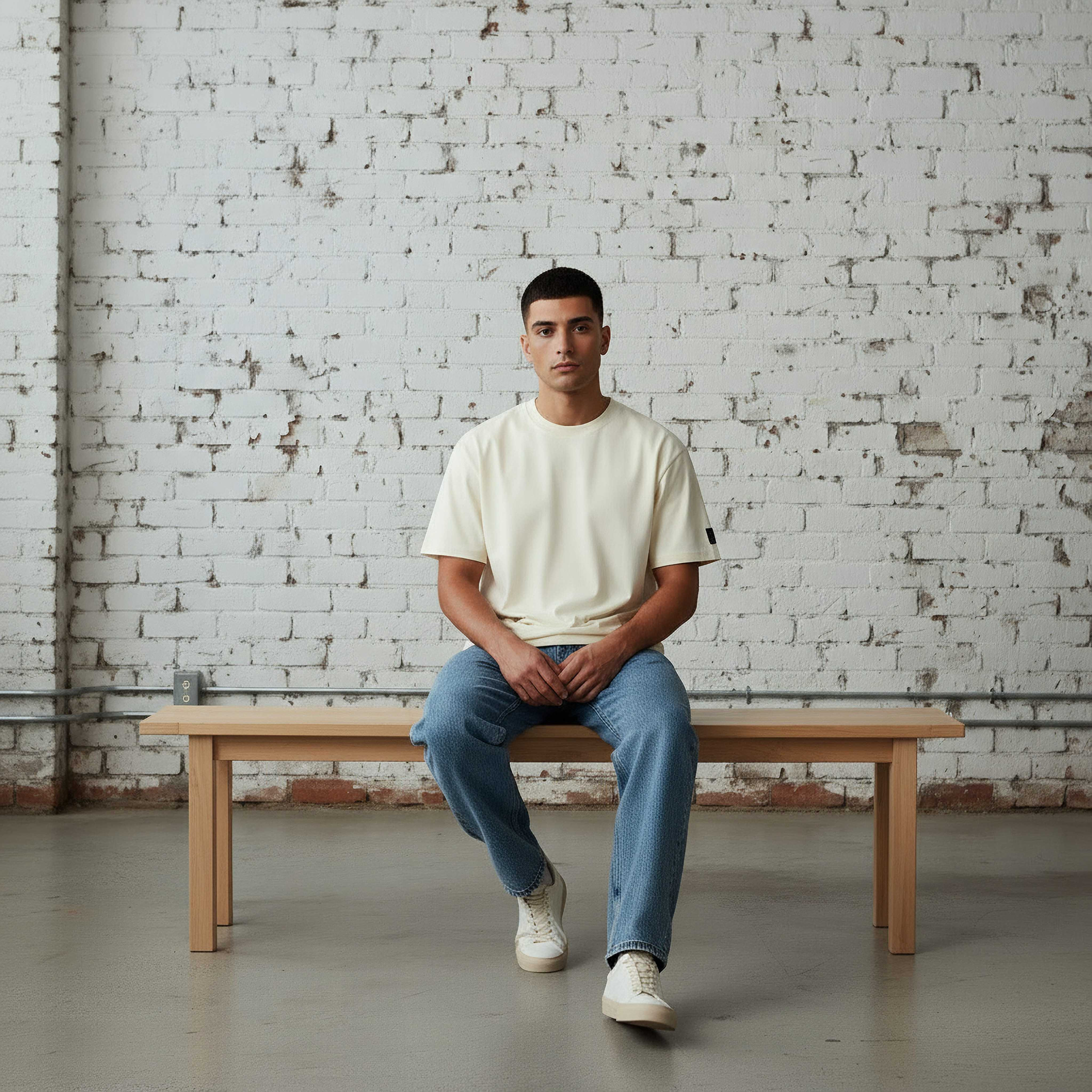 تيشيرت بياقة ضيقة وأكمام قصيرة وطبعات للرجال من لي كوبر-men-clothing-tshirtsandpolos-tshirts-image-4