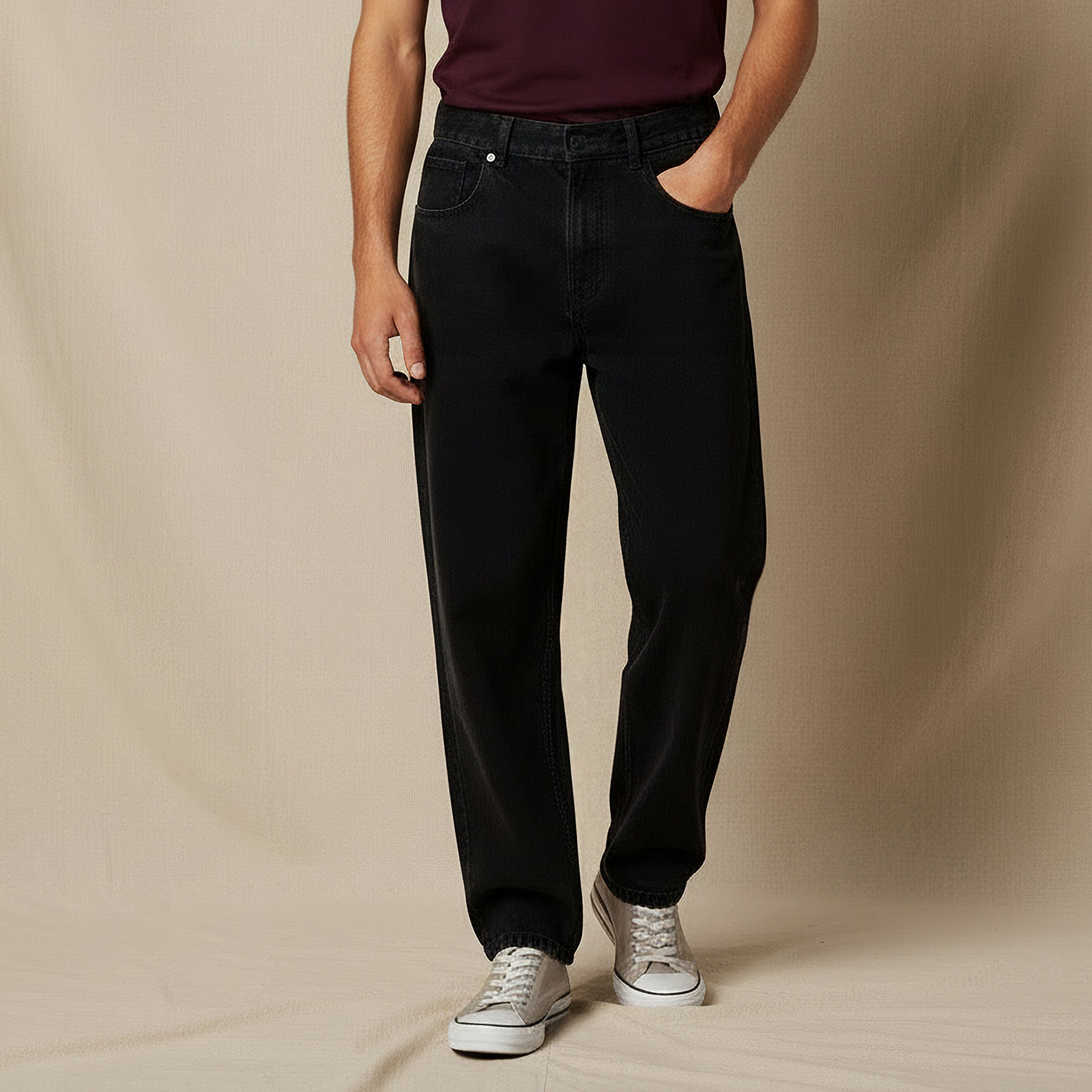 Lee Cooper Men Baggy Fit Mid-Rise Jeans-men-clothing-bottoms-jeans-image-1