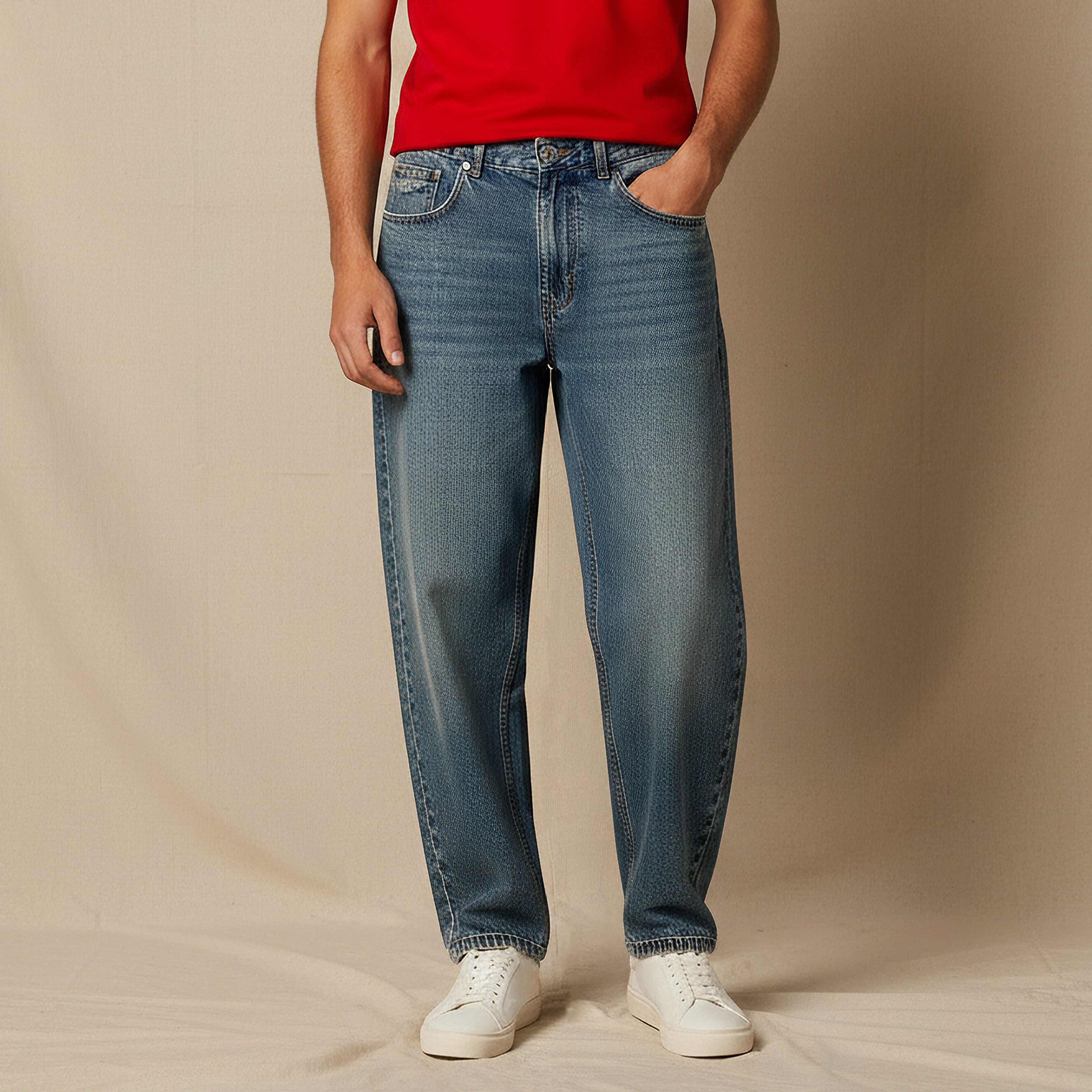 Lee Cooper Men Baggy Fit Mid-Rise Jeans-men-clothing-bottoms-jeans-image-2
