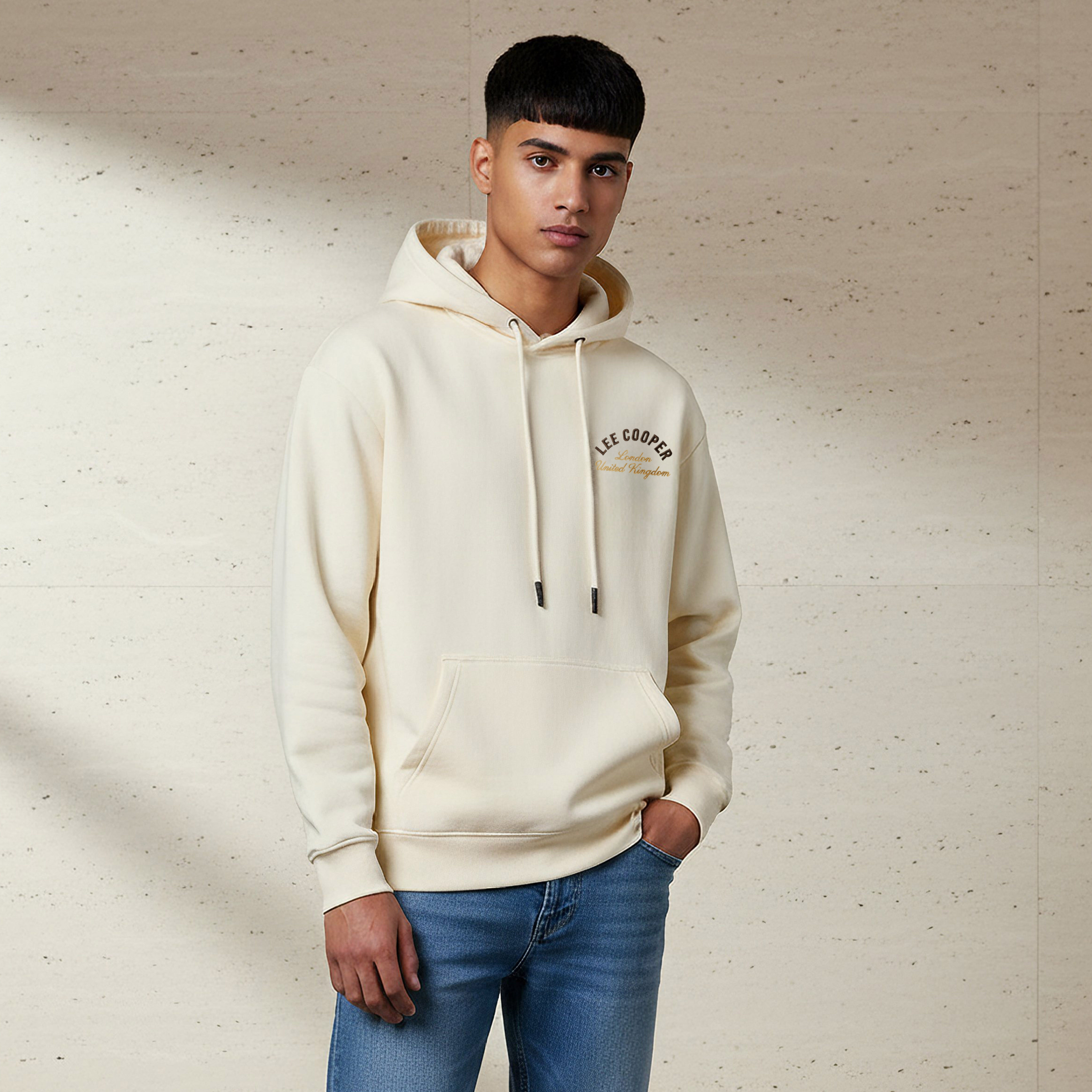 Lee Cooper Men Embroidered Hoodie-men-winterwear-hoodiesandsweatshirts-image-1
