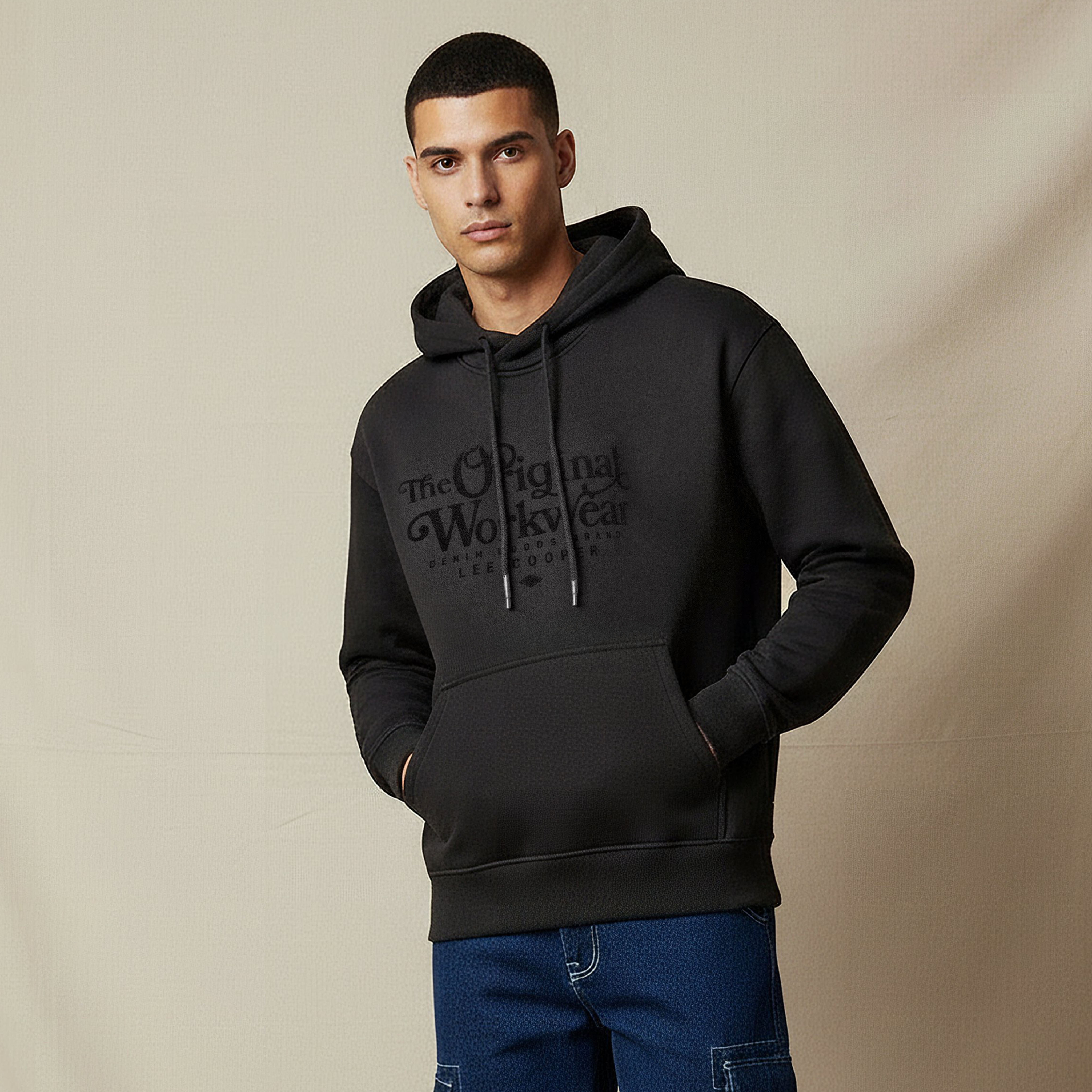 Lee Cooper Men Embroidered Hoodie-men-winterwear-hoodiesandsweatshirts-image-1