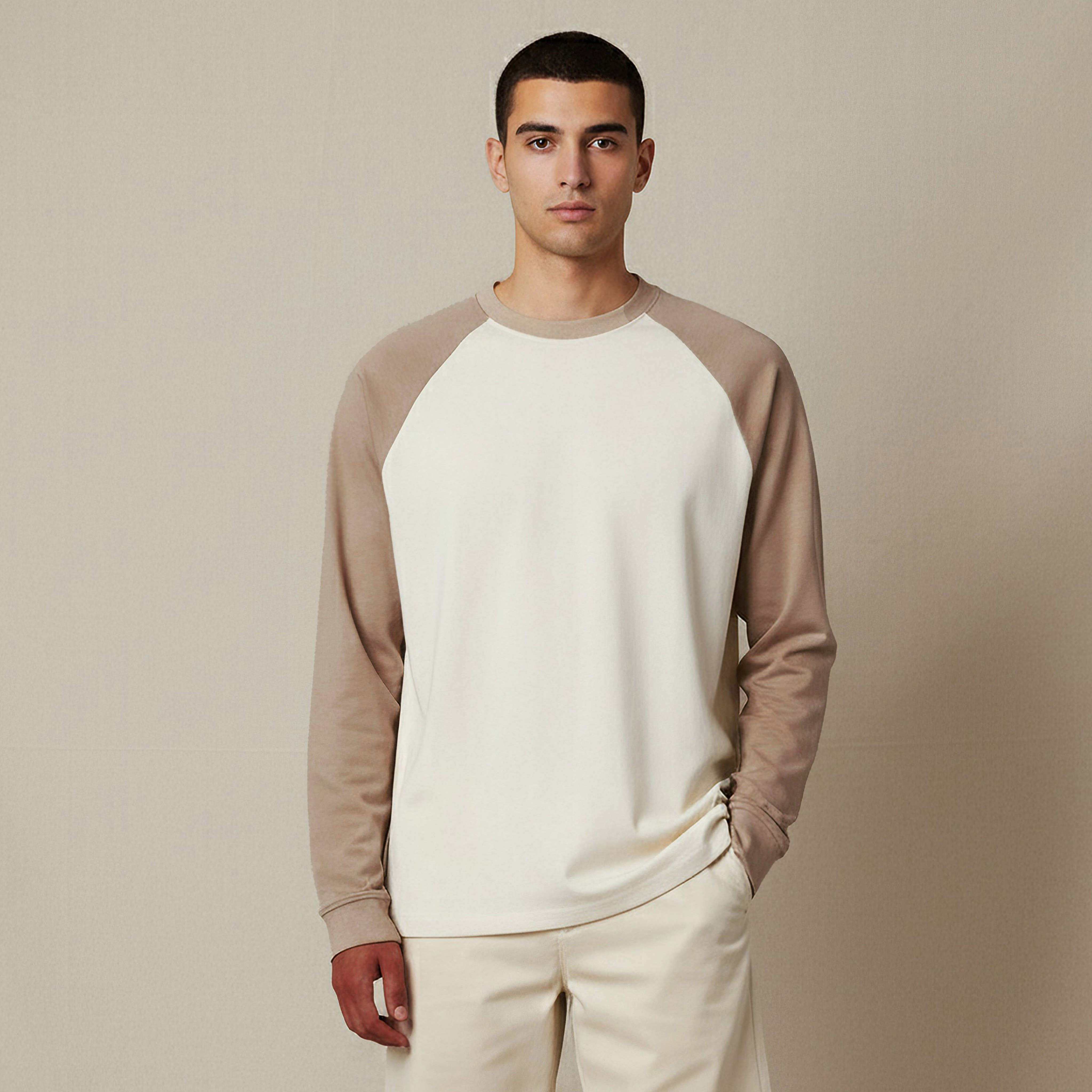 Lee Cooper Men Regular Fit Crew Neck Raglan Sleeves T-shirt-men-clothing-tshirtsandpolos-tshirts-image-1