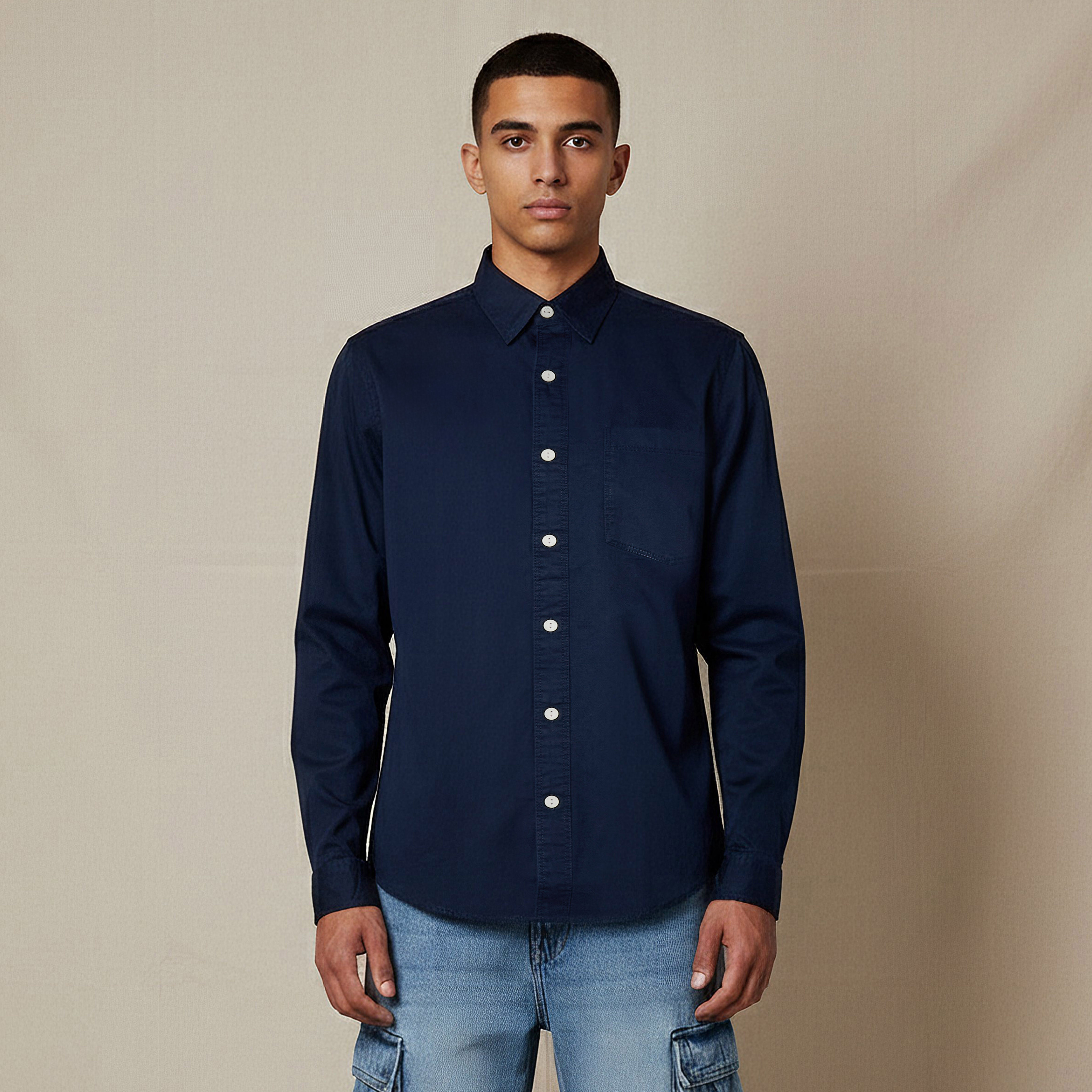 Lee Cooper Men Regular Fit Long Sleeve Shirt-men-clothing-shirts-image-1
