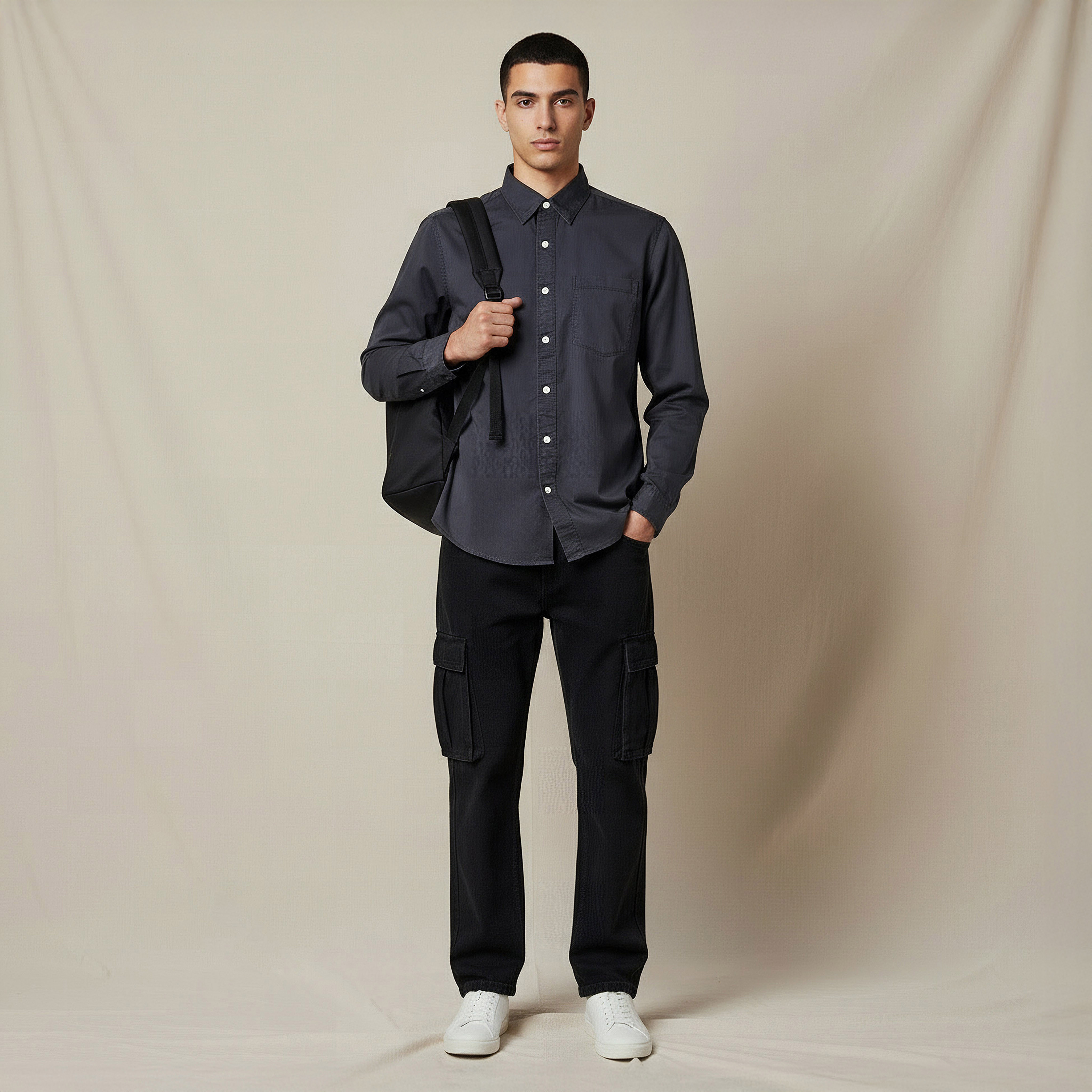 Lee Cooper Men Regular Fit Long Sleeve Shirt-men-clothing-shirts-image-2