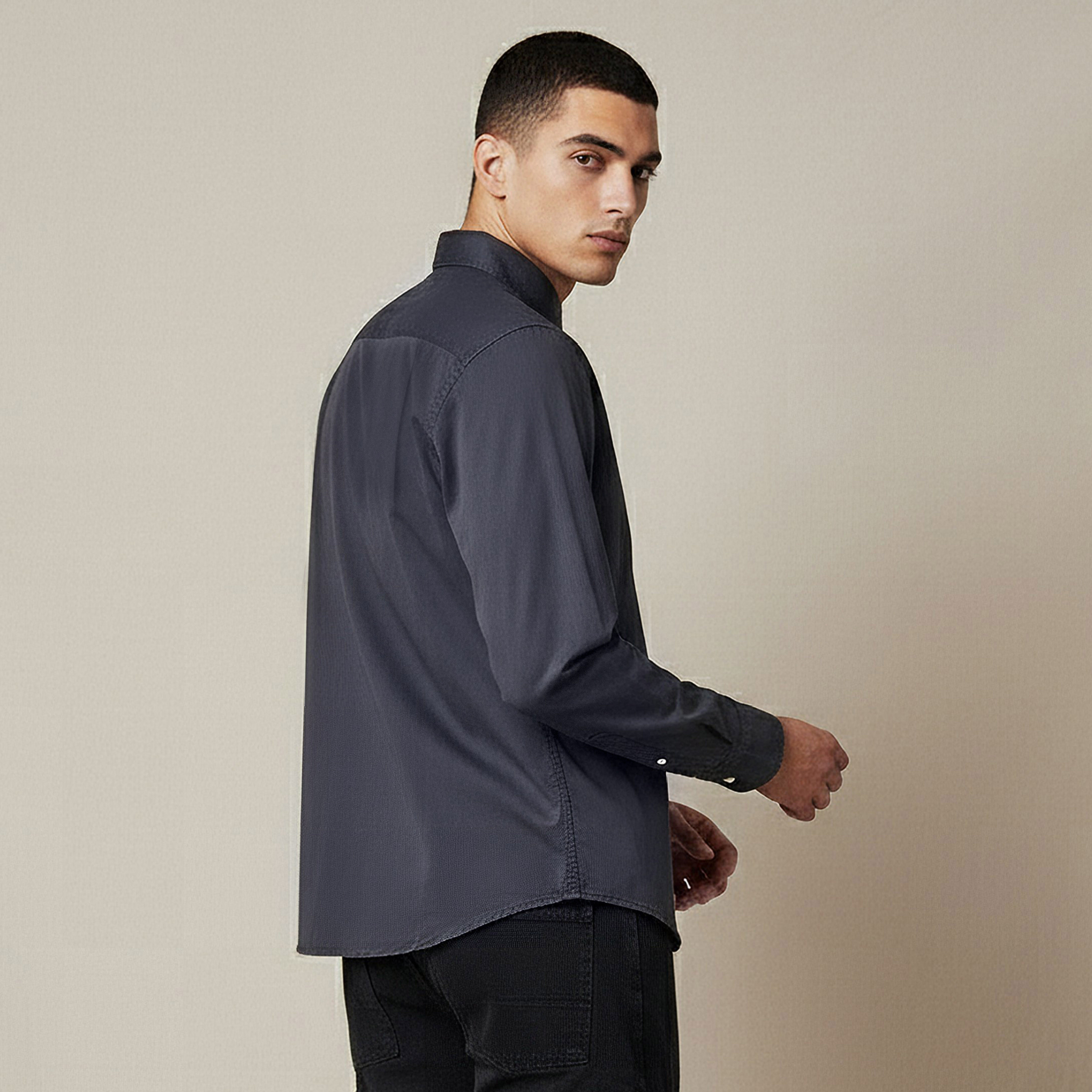 Lee Cooper Men Regular Fit Long Sleeve Shirt-men-clothing-shirts-image-3