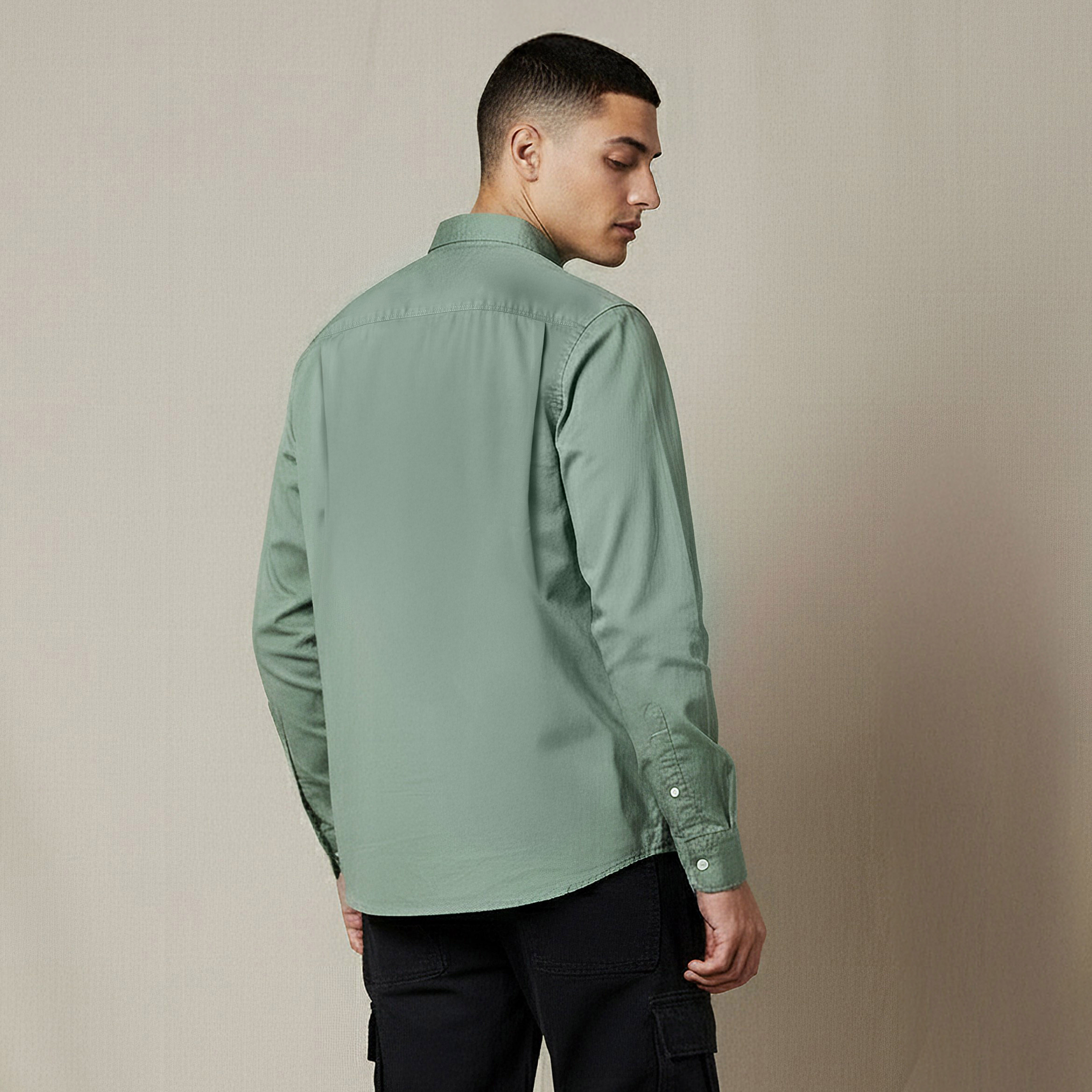 قميص رجالي بأكمام طويلة وقصة عادية من لي كوبر-men-clothing-shirts-image-3