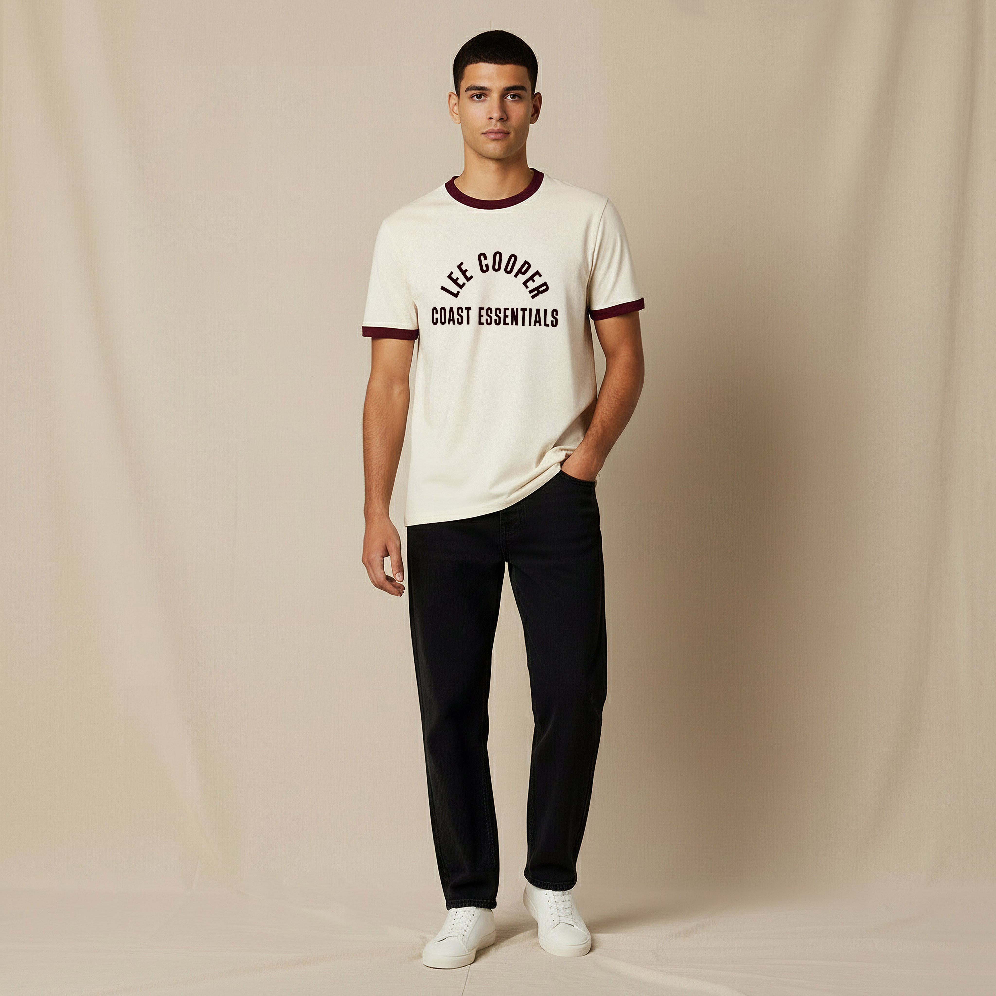 Lee Cooper Men Regular Fit Crew Neck Short Sleeve Logo Print T-shirt-men-clothing-tshirtsandpolos-tshirts-image-5