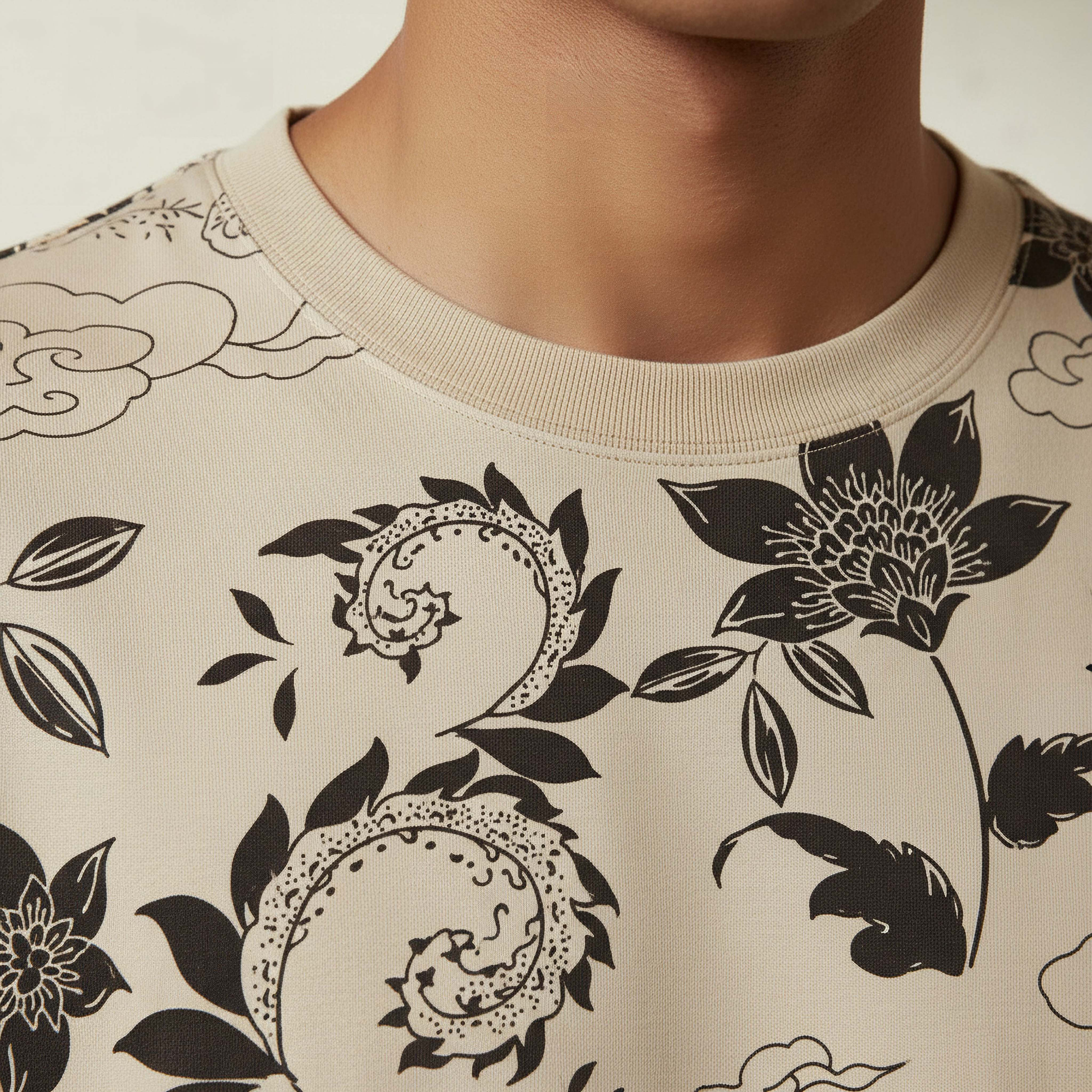 Lee Cooper Men Regular Fit Short Sleeves Floral Print T-shirt-men-clothing-tshirtsandpolos-tshirts-image-4