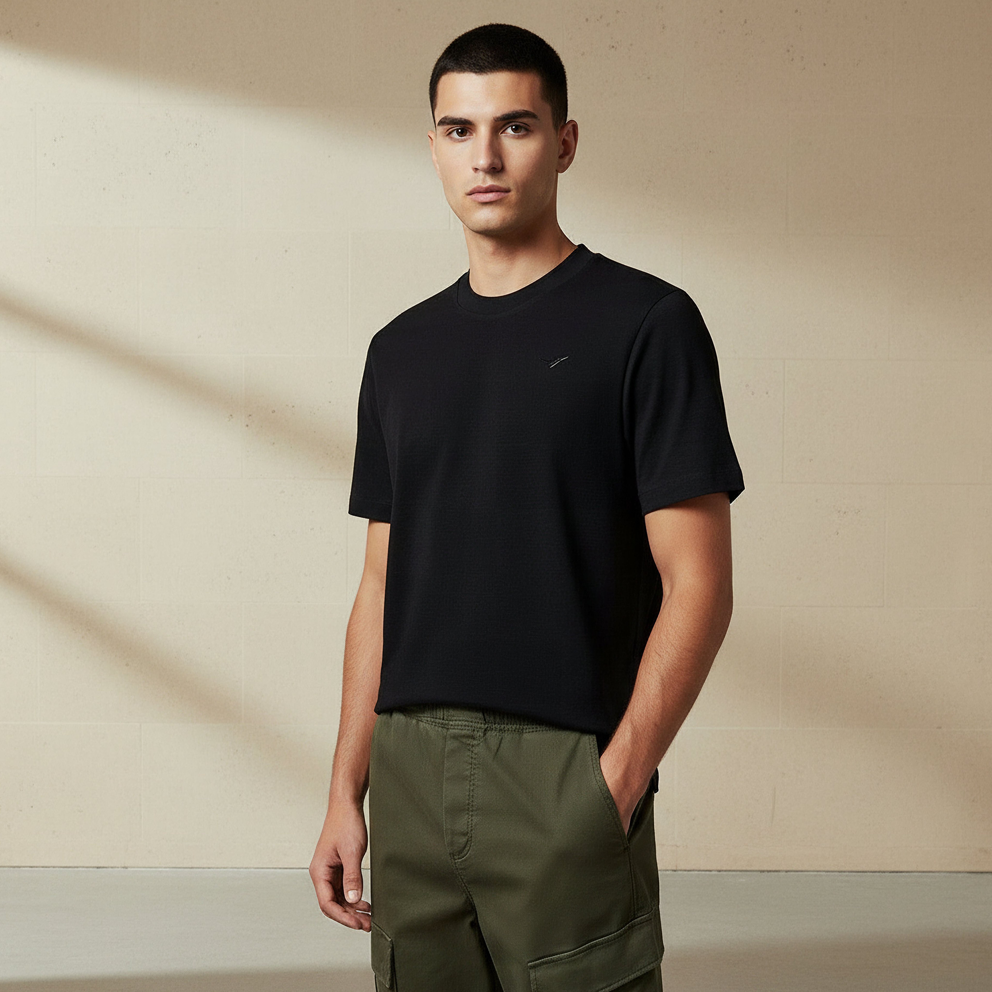 Lee Cooper Men Regular Fit Crew Neck Short Sleeves Applique T-shirt-men-clothing-tshirtsandpolos-tshirts-image-1