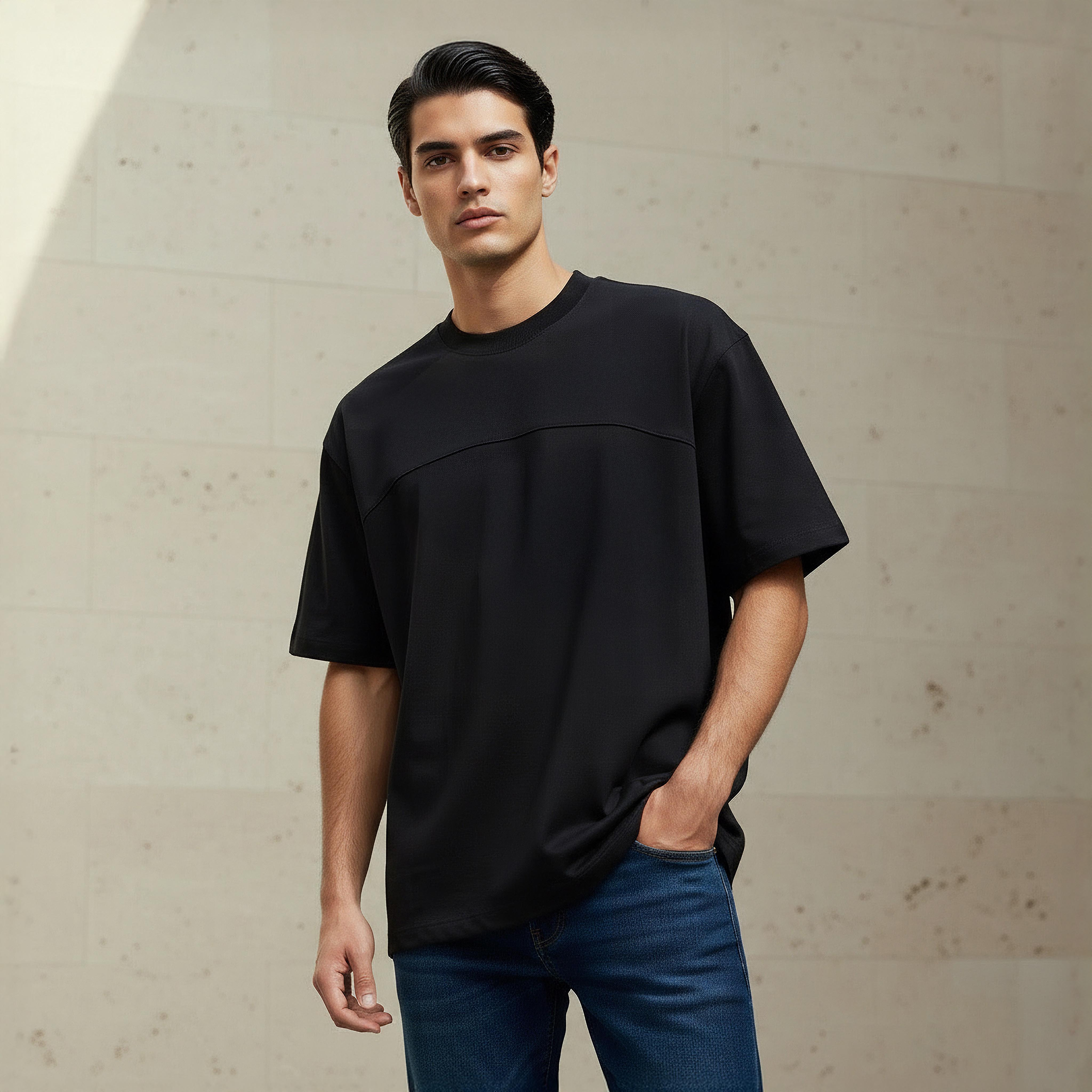 Lee Cooper Men Relaxed Fit Crew Neck Short Sleeves Graphic T-shirt-men-clothing-tshirtsandpolos-tshirts-image-1