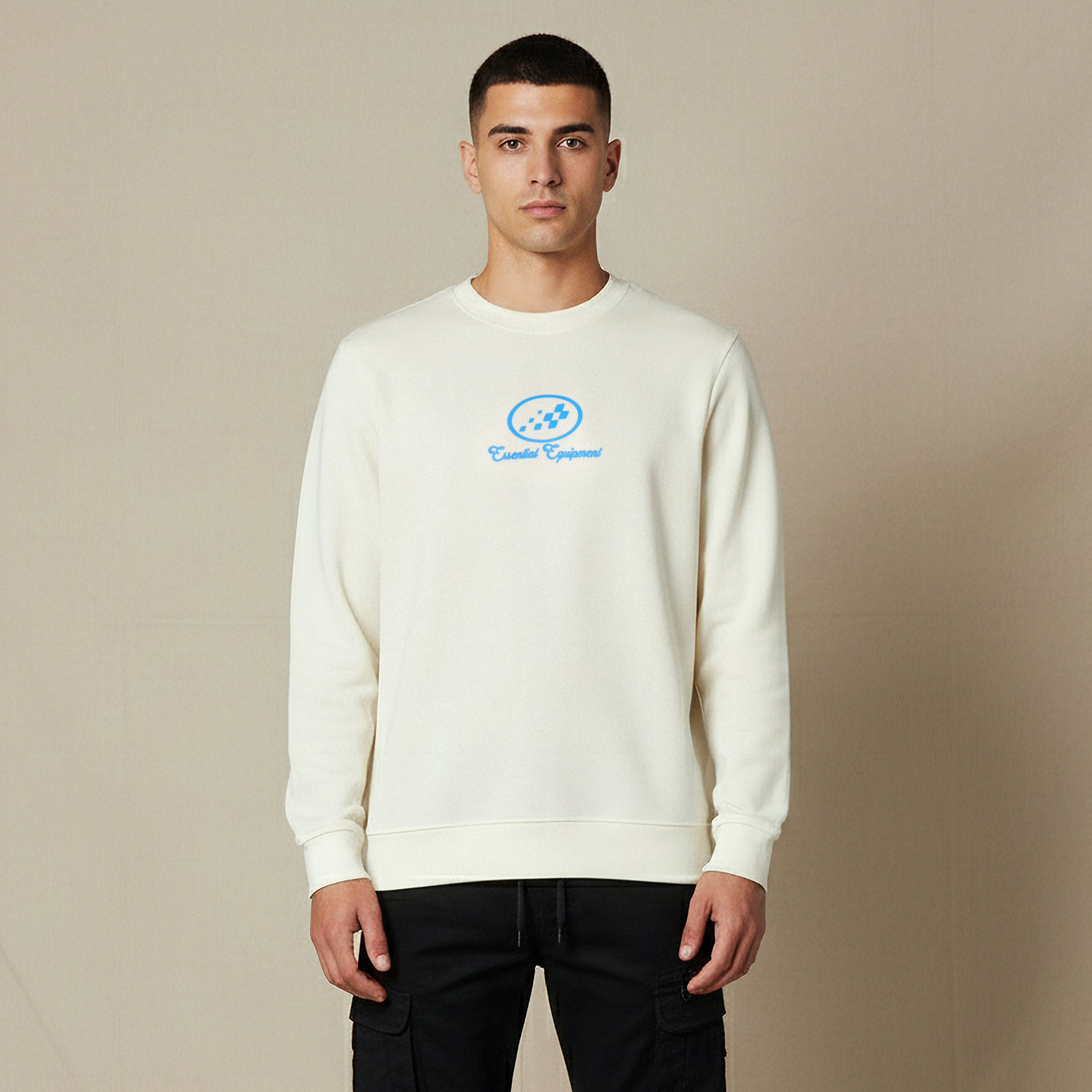 Lee Cooper Men Regular Fit Logo Print Cotton Sweatshirt-men-winterwear-hoodiesandsweatshirts-image-1