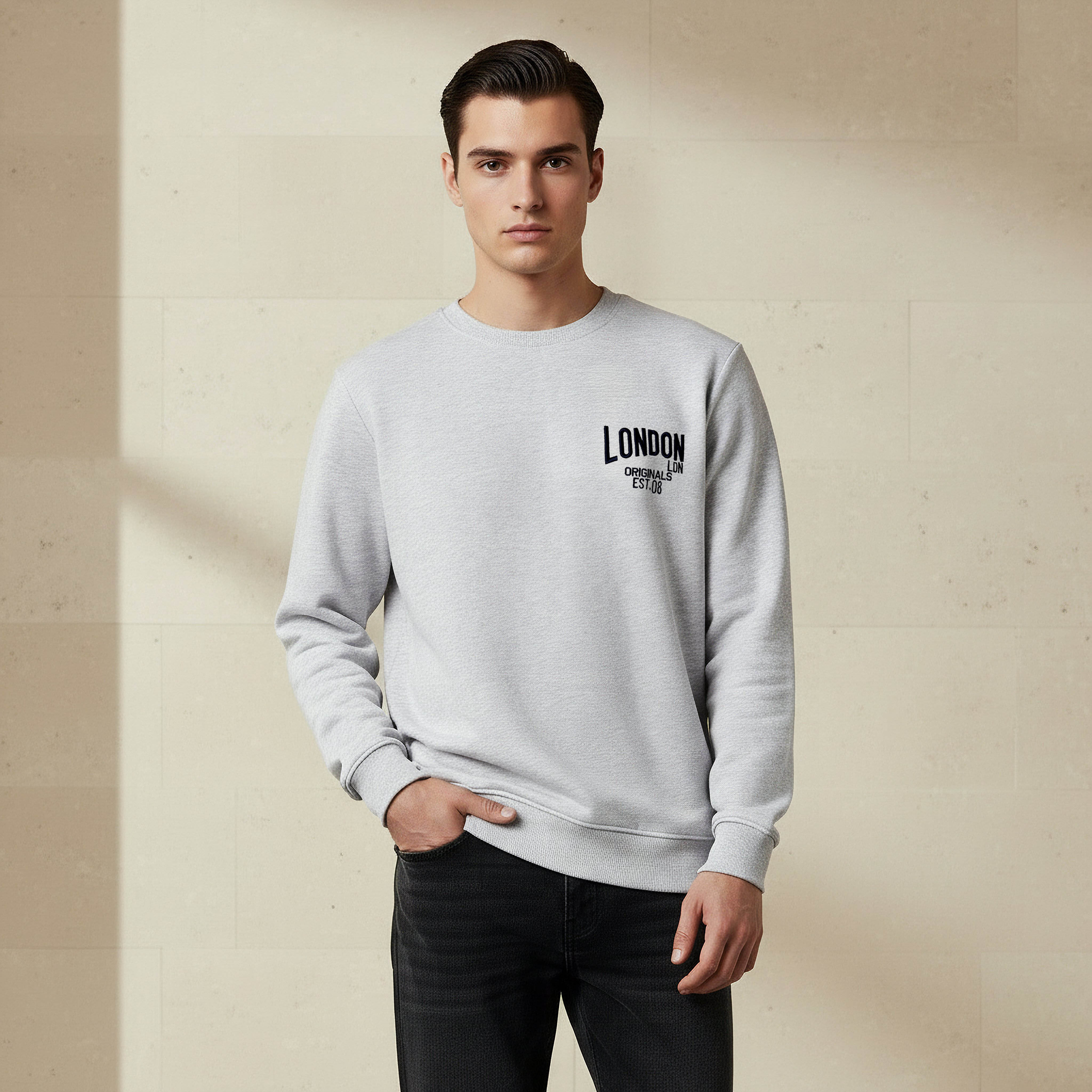 Lee Cooper Men Regular Fit Logo Print Cotton Sweatshirt-men-winterwear-hoodiesandsweatshirts-image-4