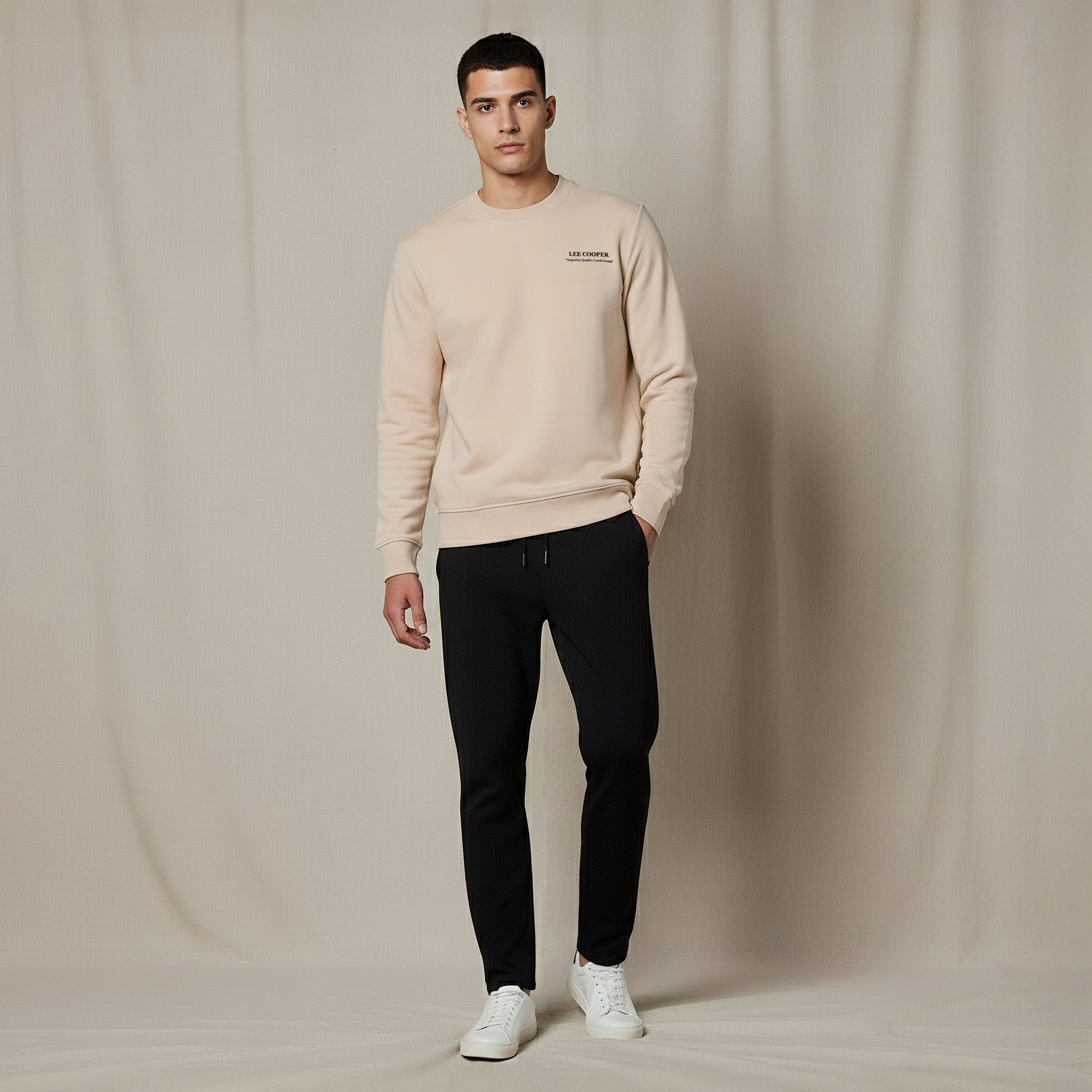 Lee Cooper Men Regular Fit Logo Print Cotton Sweatshirt-men-winterwear-hoodiesandsweatshirts-image-5
