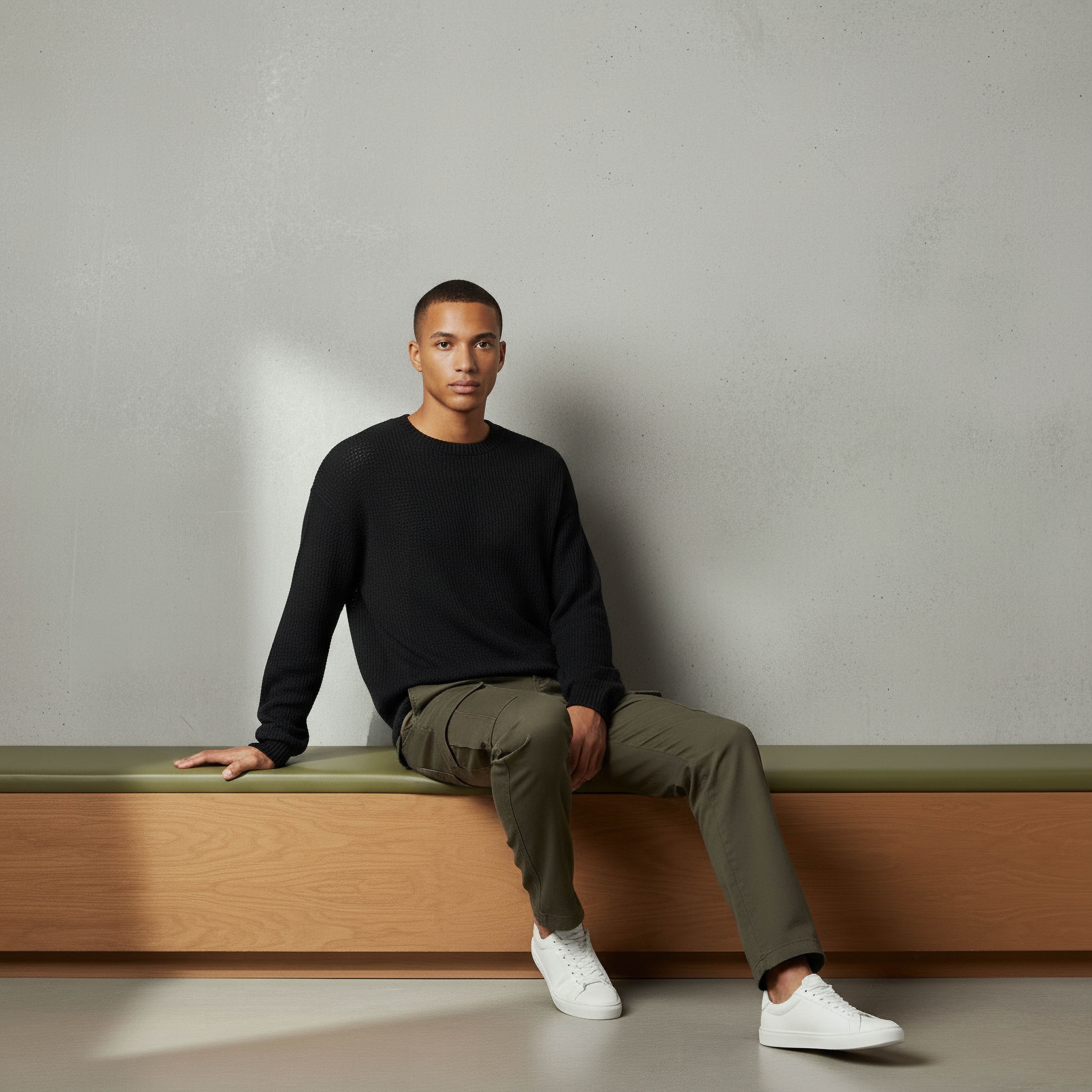 Lee Cooper Men Crew Neck Knit Texture Osaka Sweater-men-clothing-sweatersandpullovers-image-2