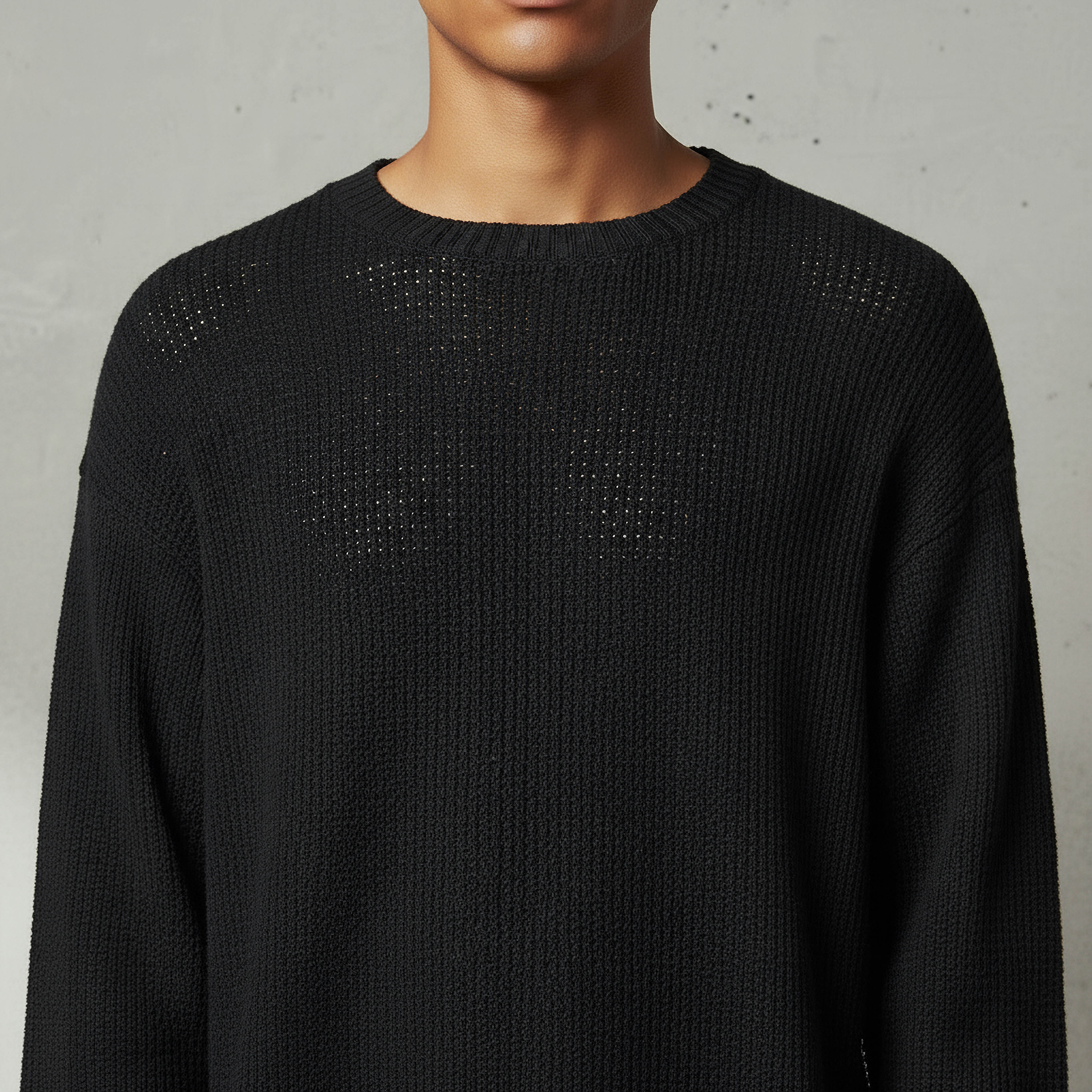 Lee Cooper Men Crew Neck Knit Texture Osaka Sweater-men-clothing-sweatersandpullovers-image-4