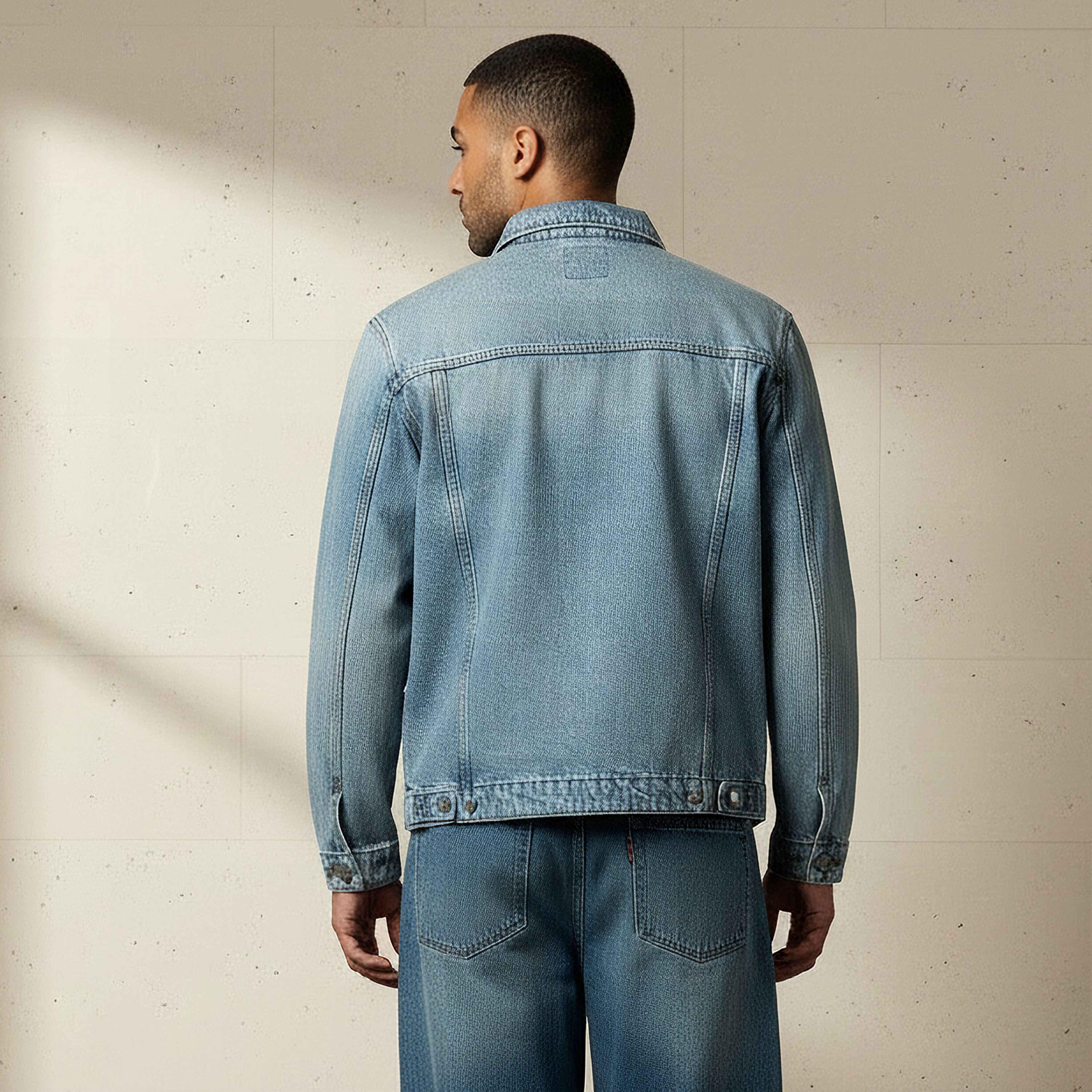 Lee Cooper Men Regular Fit Denim Trucker Jacket-men-clothing-jacketsandblazers-jackets-image-3