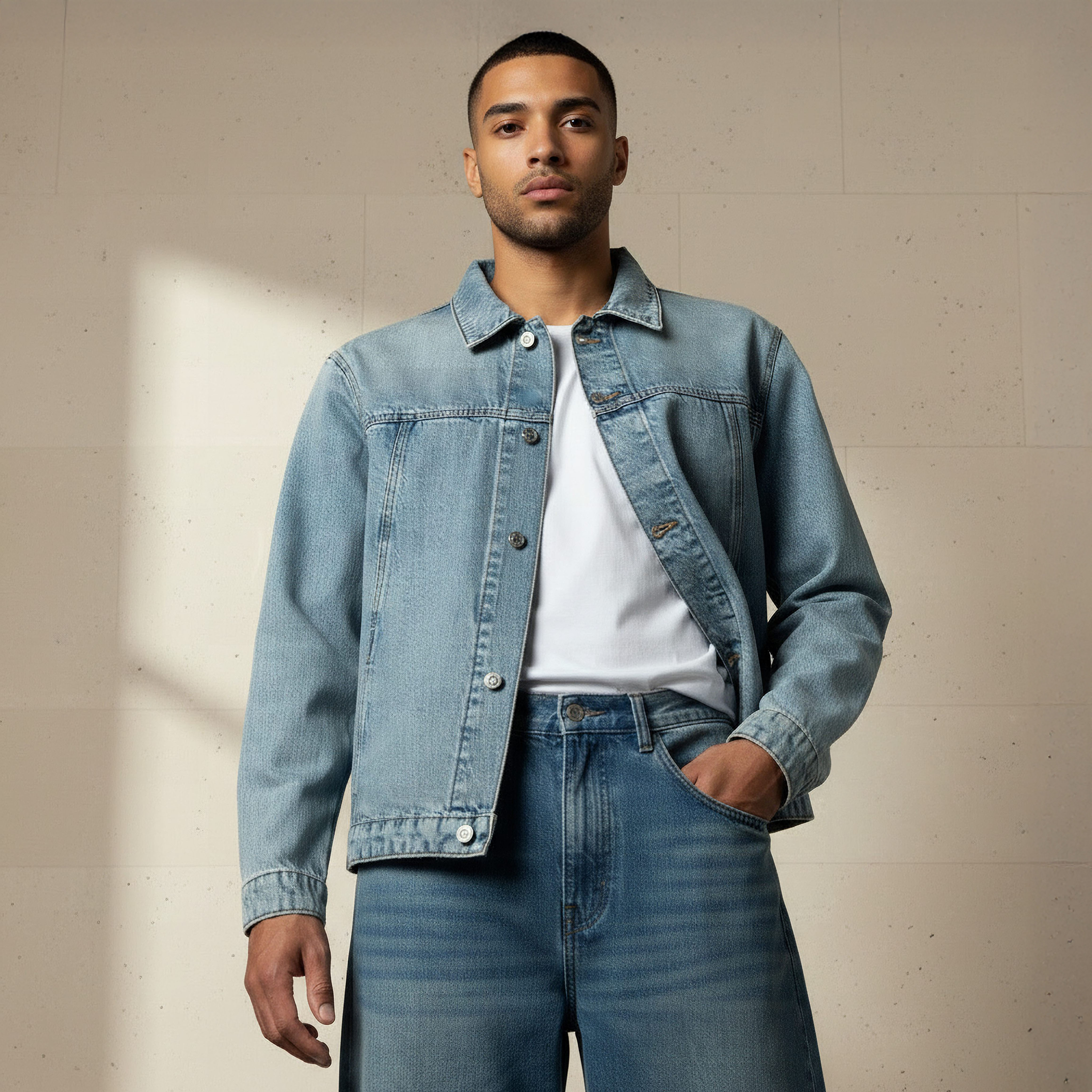 Lee Cooper Men Regular Fit Denim Trucker Jacket-men-clothing-jacketsandblazers-jackets-image-6