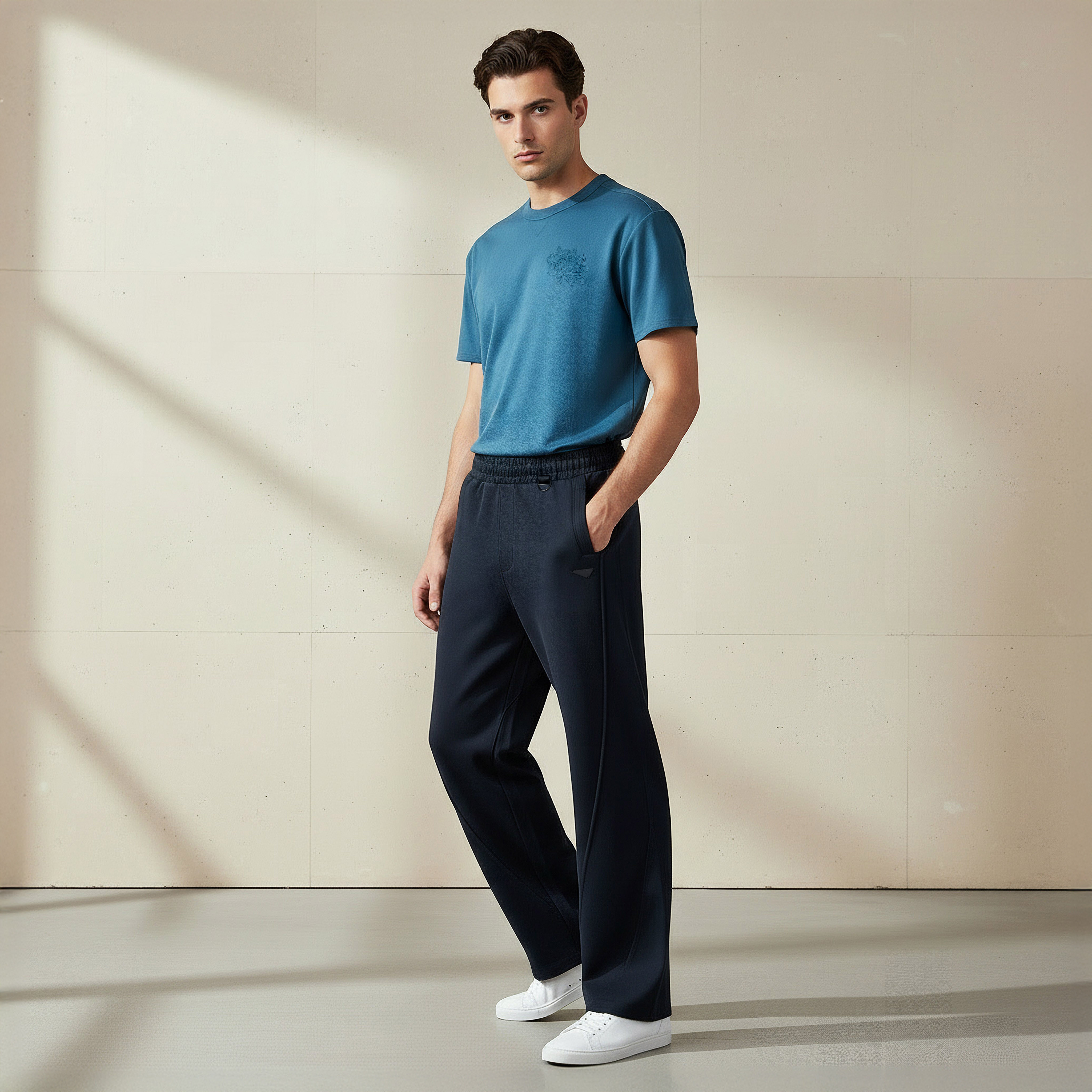 Lee Cooper Men Regular Fit Joggers-men-clothing-bottoms-joggers-image-2