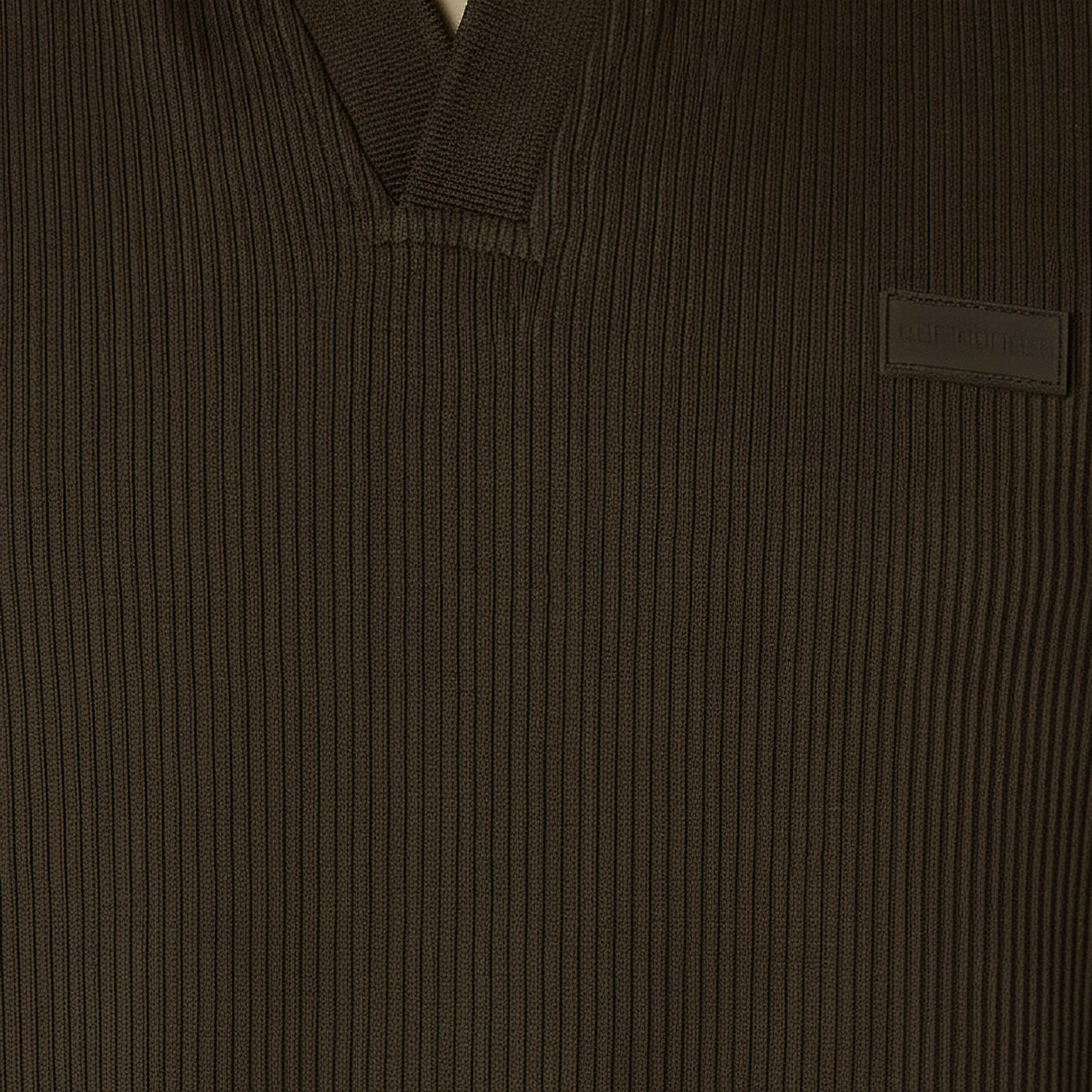 تيشيرت بولو مضلع بقصّة عادية وياقة عادية وأكمام قصيرة للرجال من لي كوبر-men-clothing-tshirtsandpolos-tshirts-image-4