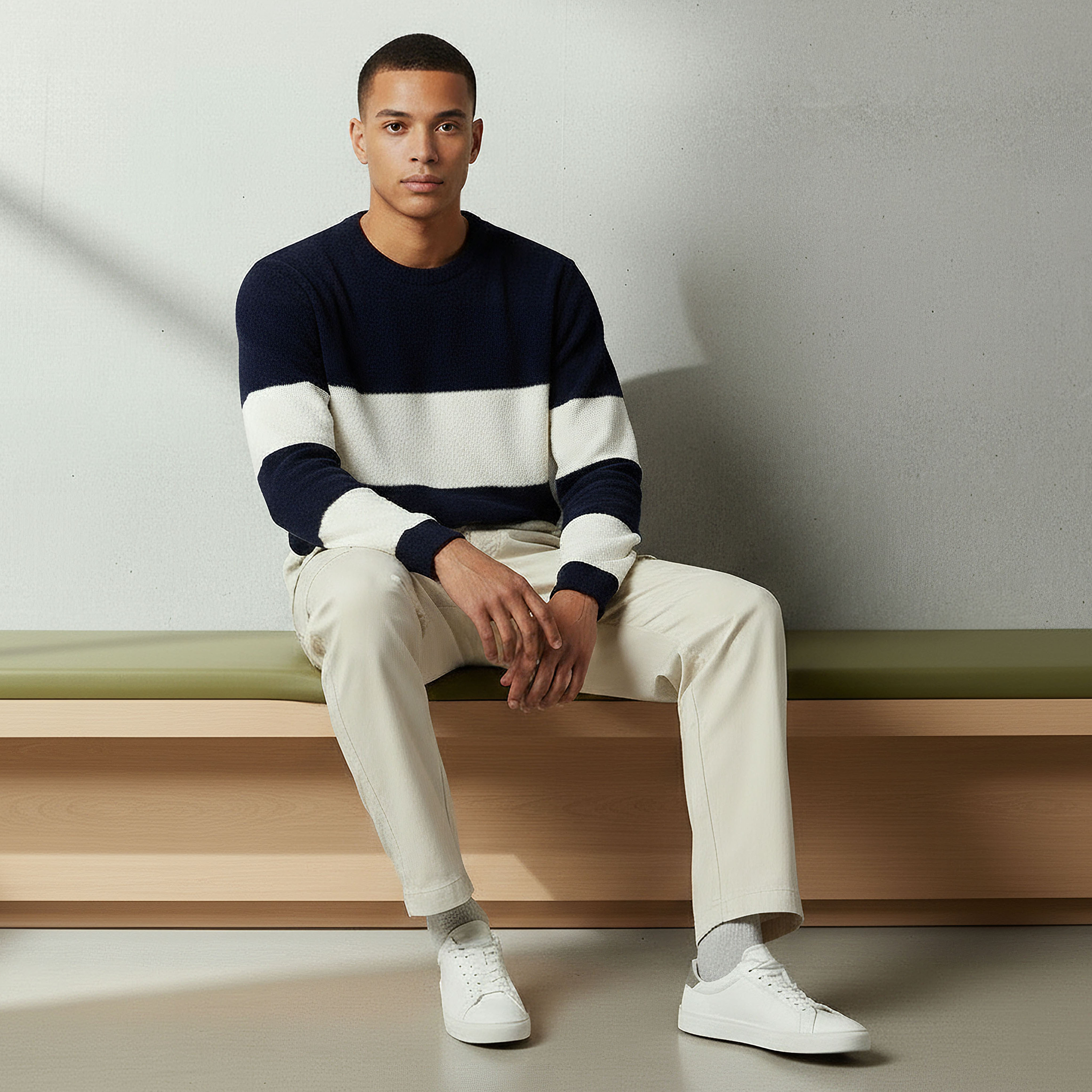 Lee Copper Men Regular Fit Striped Sweater-men-winterwear-hoodiesandsweatshirts-image-2