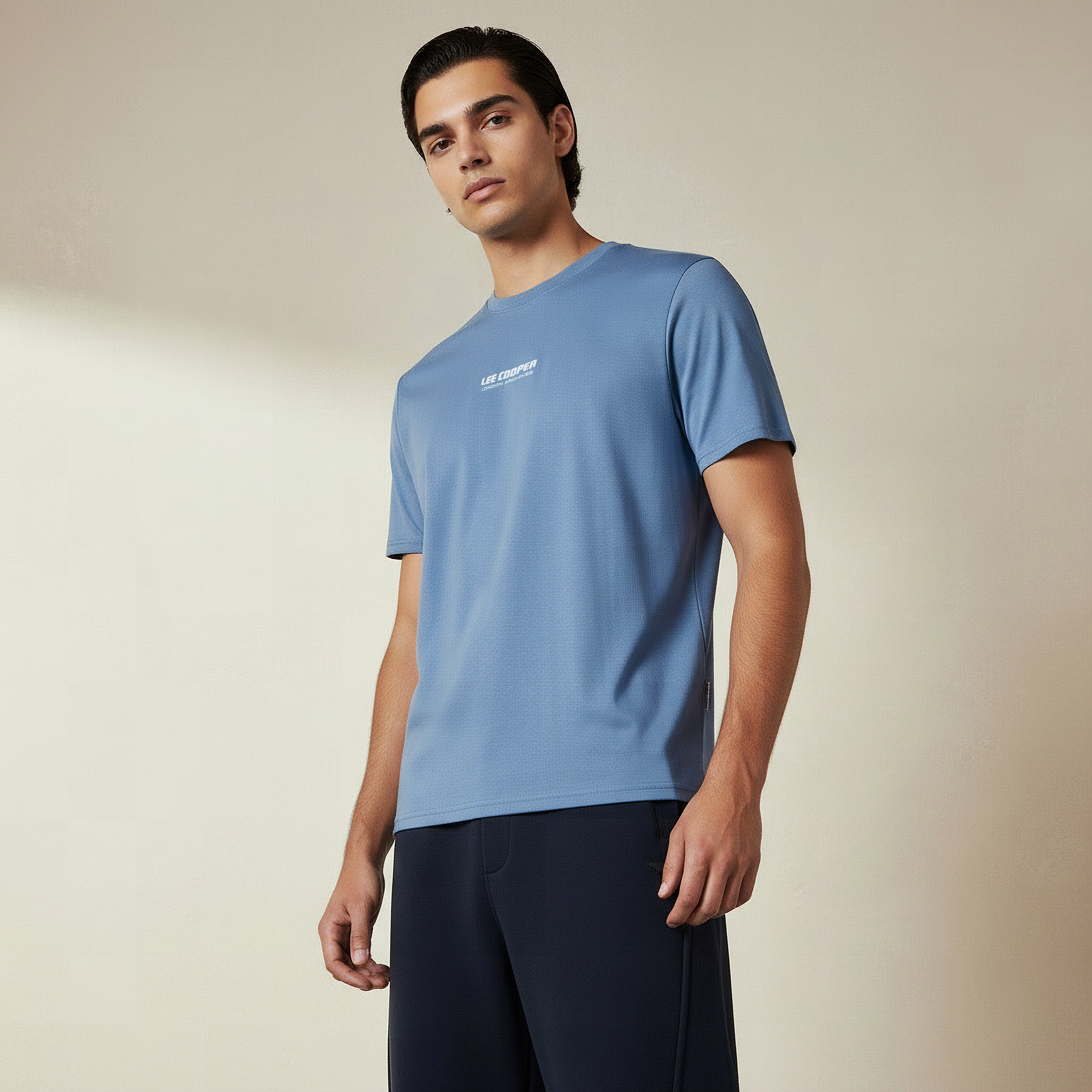 Lee Cooper Men Regular Fit Crew Neck Short Sleeve Printed T-shirt-men-clothing-tshirtsandpolos-tshirts-image-1